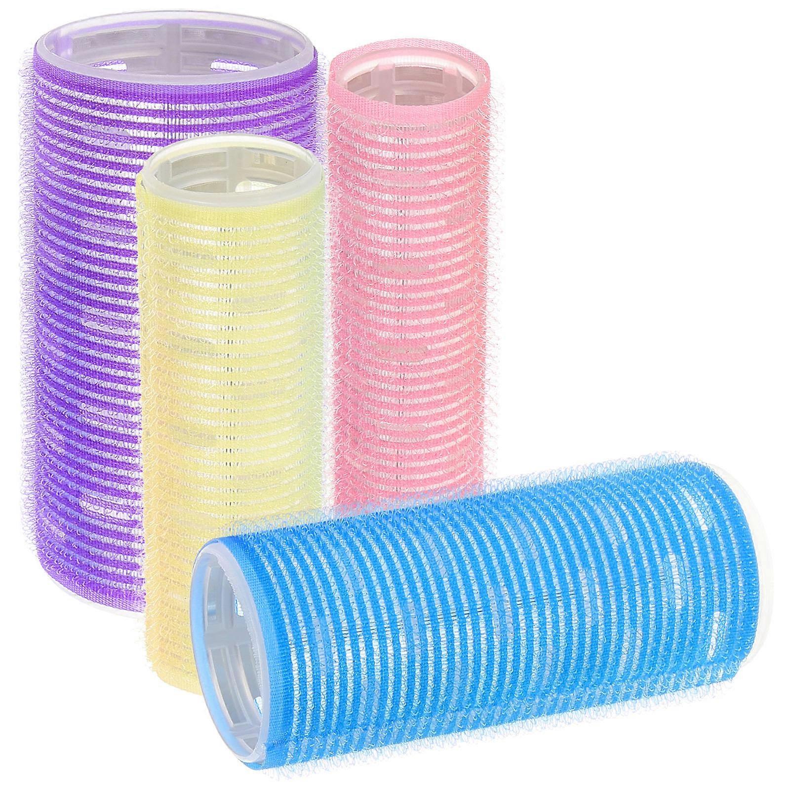 Hairdressing Tool Set for Women Multi Color Aluminum Sheet Curlers with Extended Length Design 4pcs