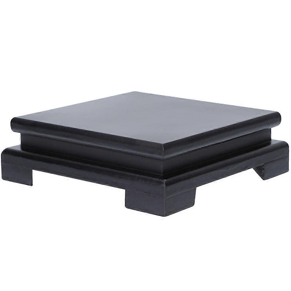 Planter Supports for Decor with Wooden Square Base Holder