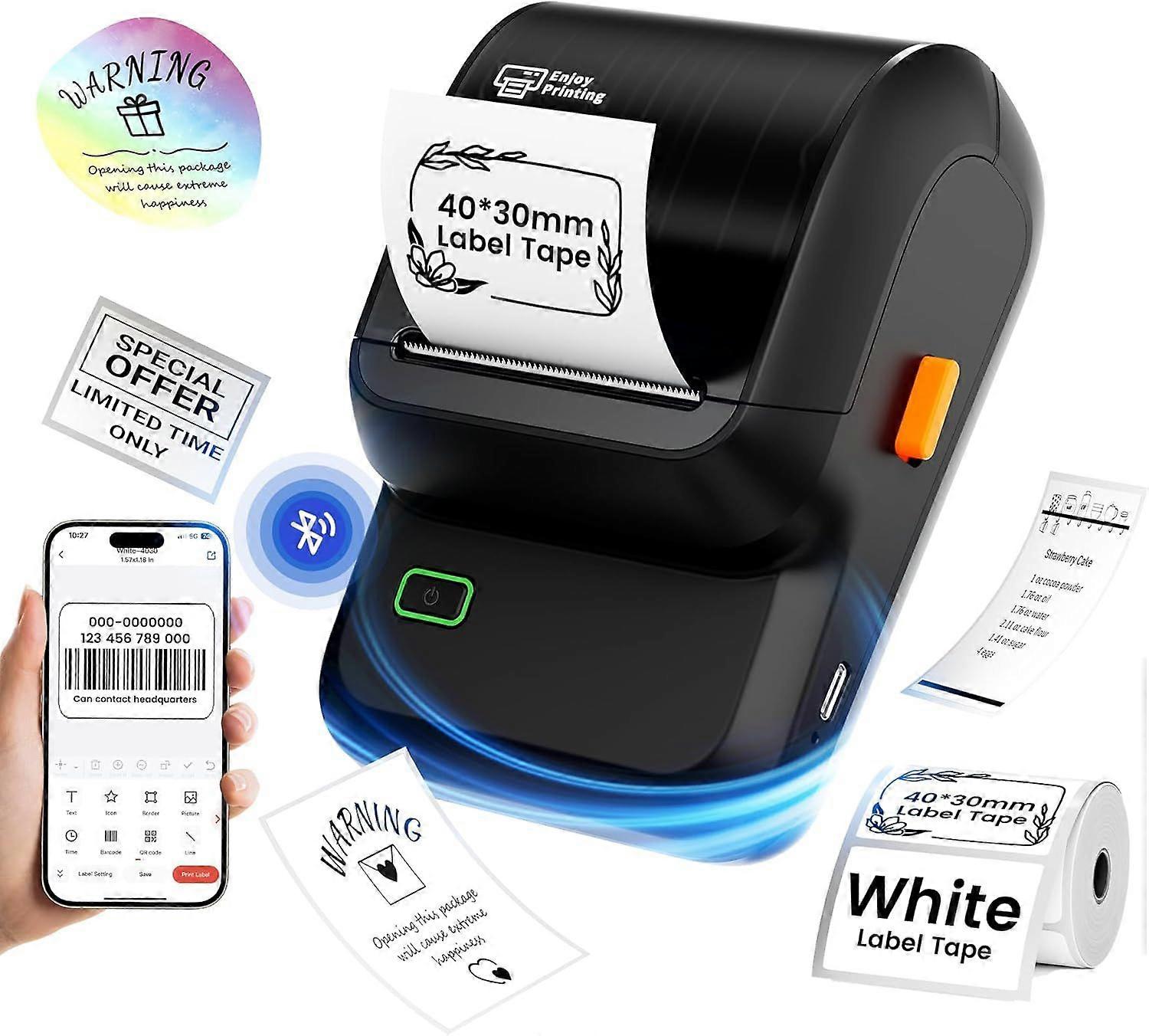 2025 latest model label maker, barcode label printer, bluetooth label maker with
