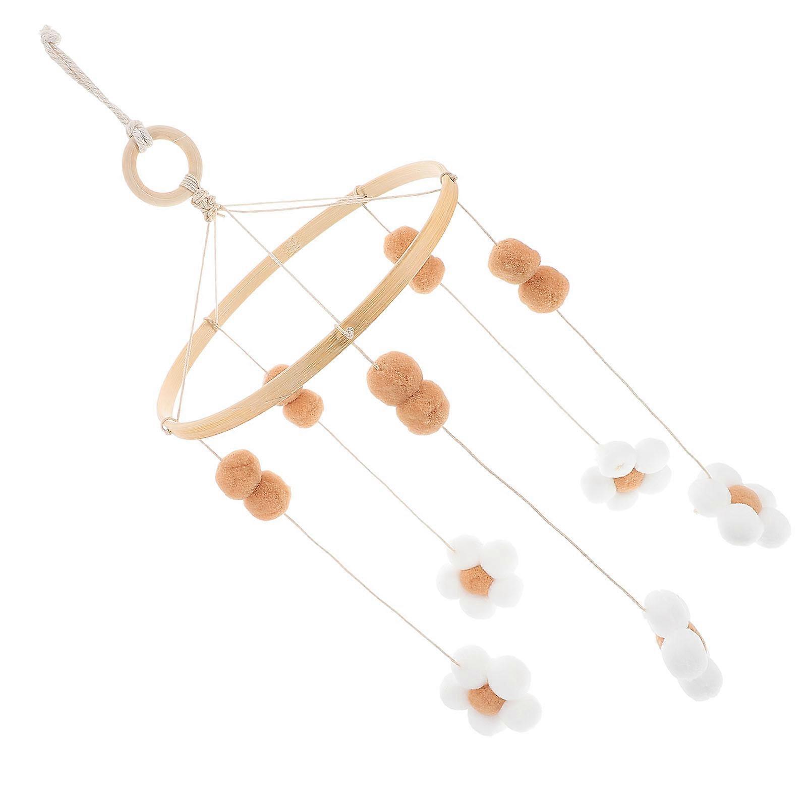 Boho Floral Mobile for Crib – Charming Nursery Decor Pendant for Bassinet Rooms and Shower Party Favors