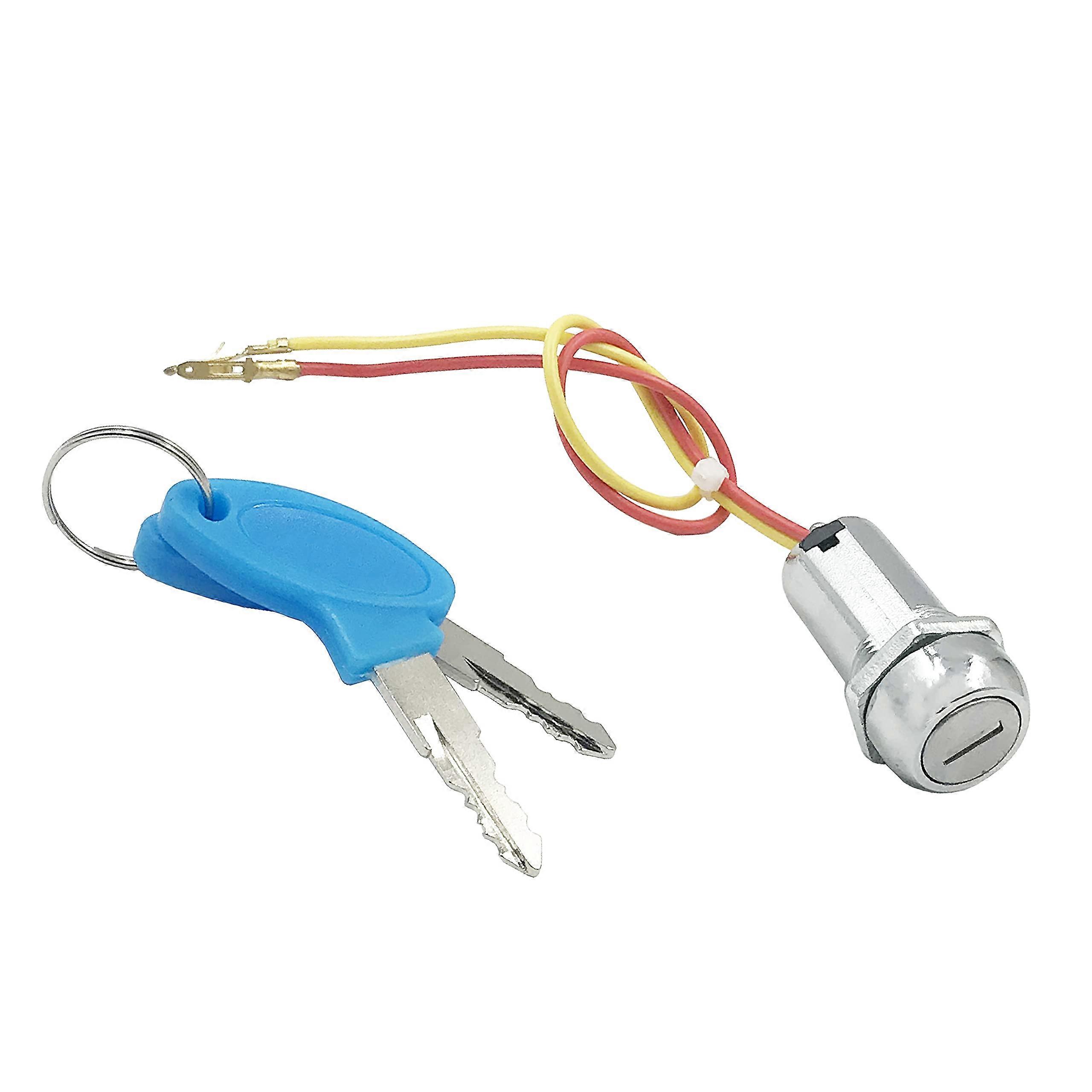 Universal Key Ignition Switch 2-Wire With 2 Keys For ATV Scooter Motorcycle Ignition Starter Switch