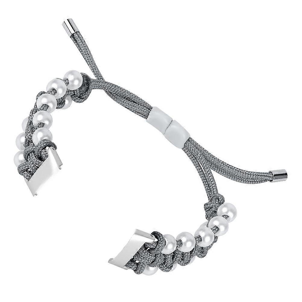 Luxe Beaded Band Adjustable Replacement for Watch Grey Business Gifting 1Set