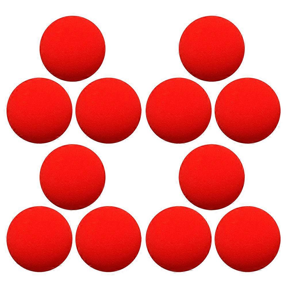 12pcs Red Sponge Balls Trick Props for Performance