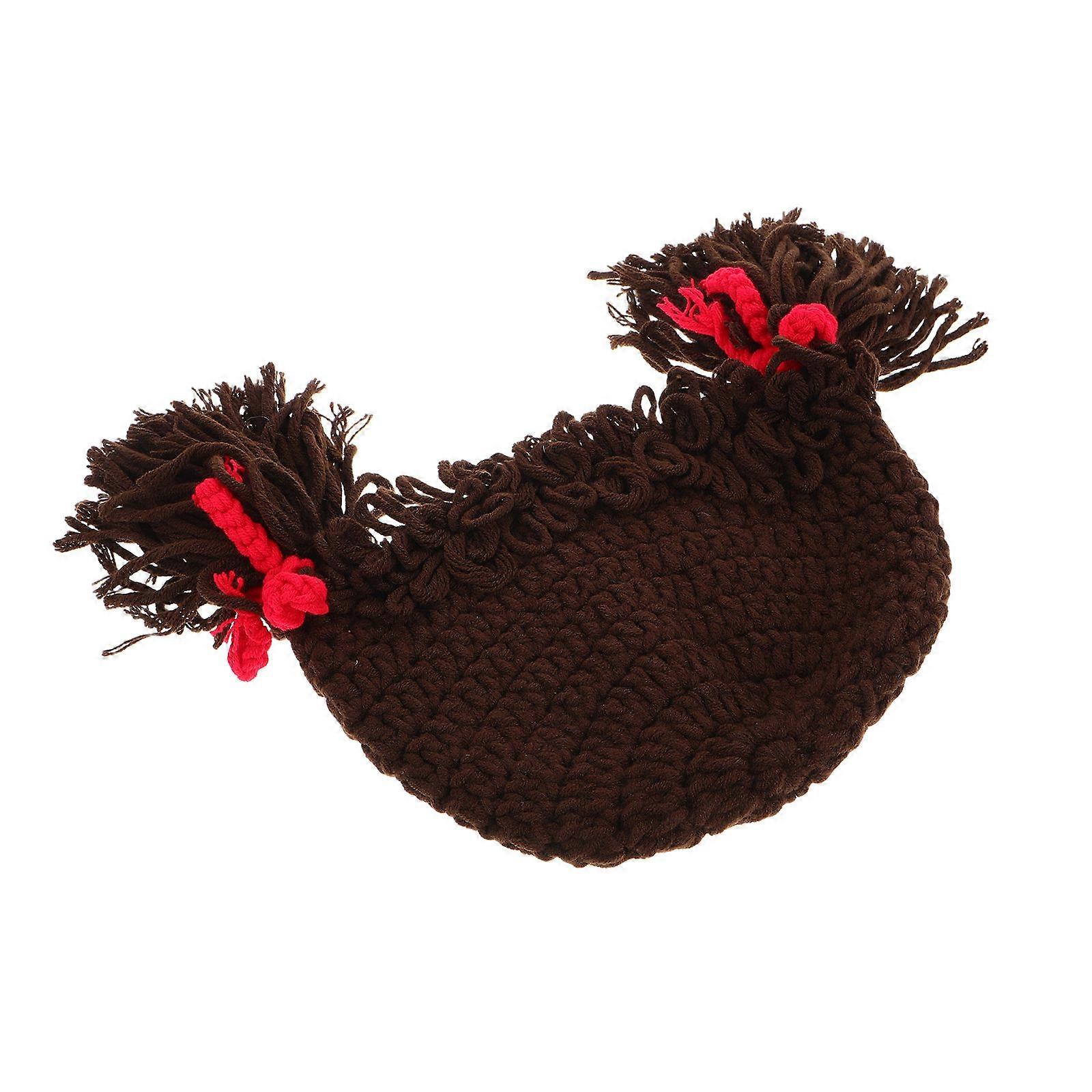 Fashionable Baby Girls Wig Cap In Round Shape For Indoor And Outdoor Activities With 1 Piece