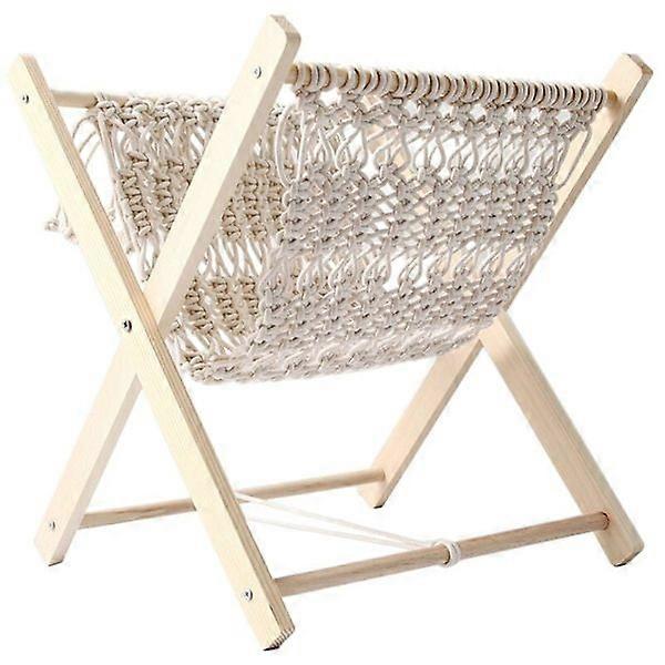 Boho Zeitschriftenständer, dekorativer Makramee Zeitschriftenständer, Aufbewahrungskorb für Servietten, böhmisch