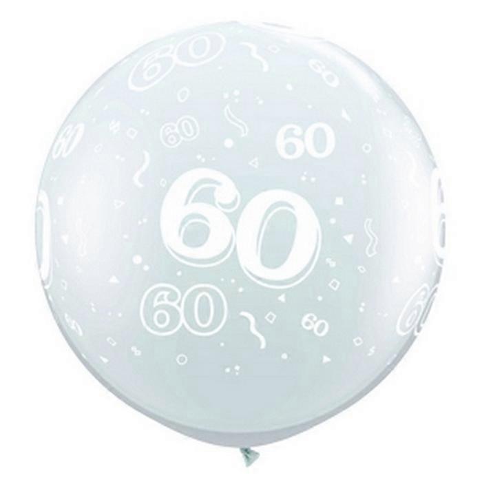 Qualatex Latex 60th Birthday Balloon (Pack of 2)
