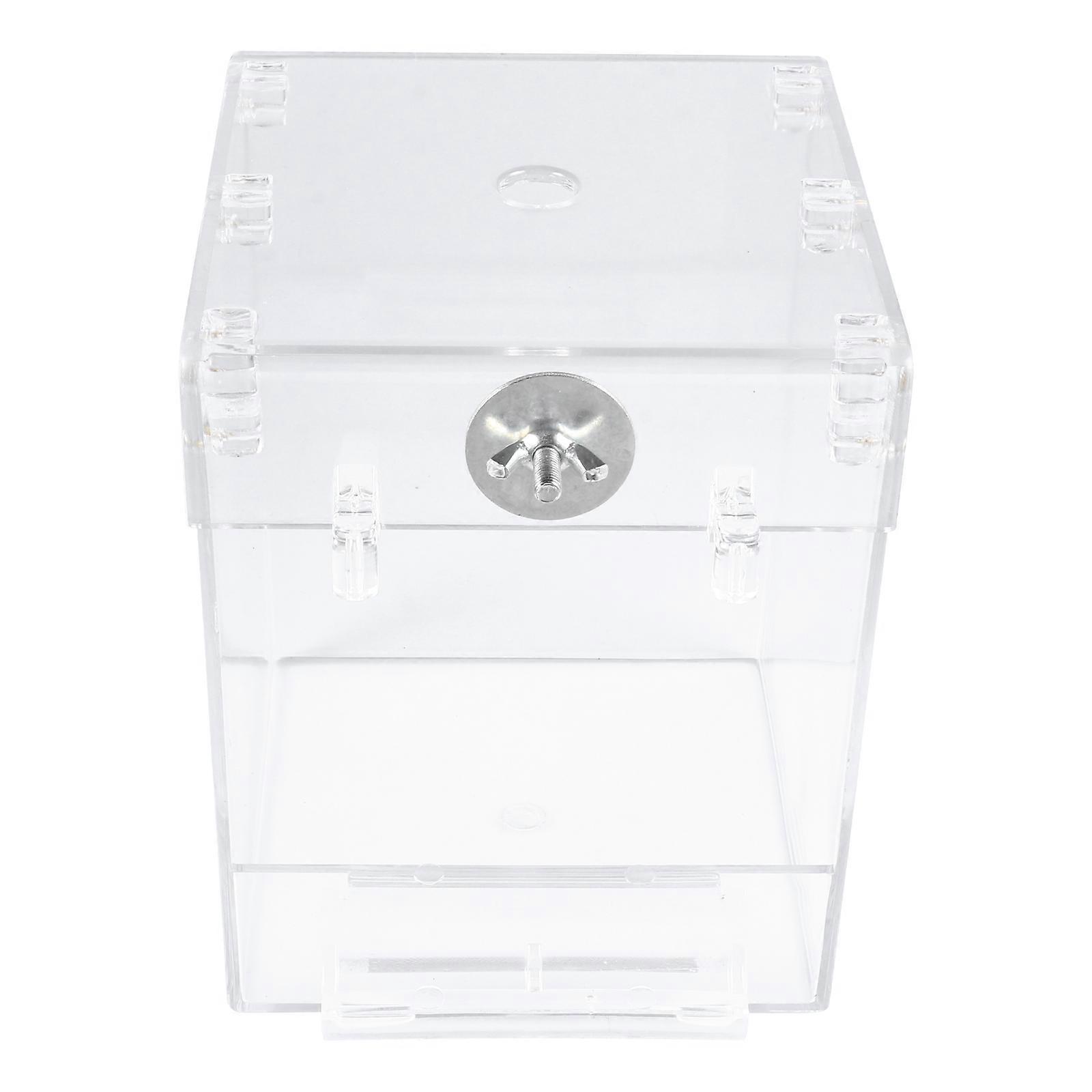 Acrylic Bird Bath Basin for Small Birds like Parrot and Sparrow Transparent Bathing Tub