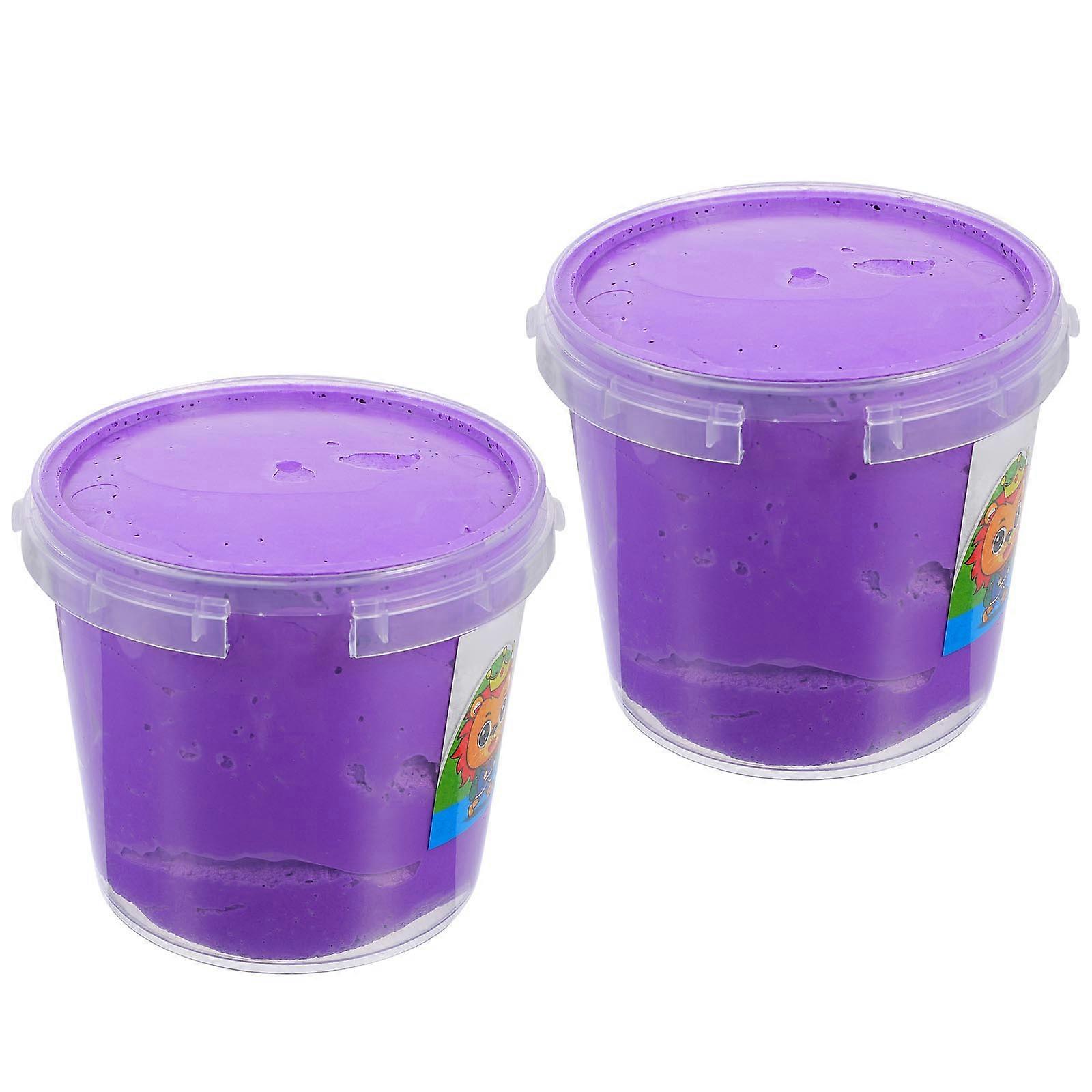 لعبة تعليمية من الطين الخفيف جدا للكرتون الممتاز للأطفال مقاس 12.70 × 12.70 × 11.50 سم مصممة للعب الإبداعي 2 قطعة