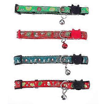 30X10x1.5cm Pet Collars & Harnesses 4pcs Xmas Pet Collar Adjustable Dog Collar Puppy Dog