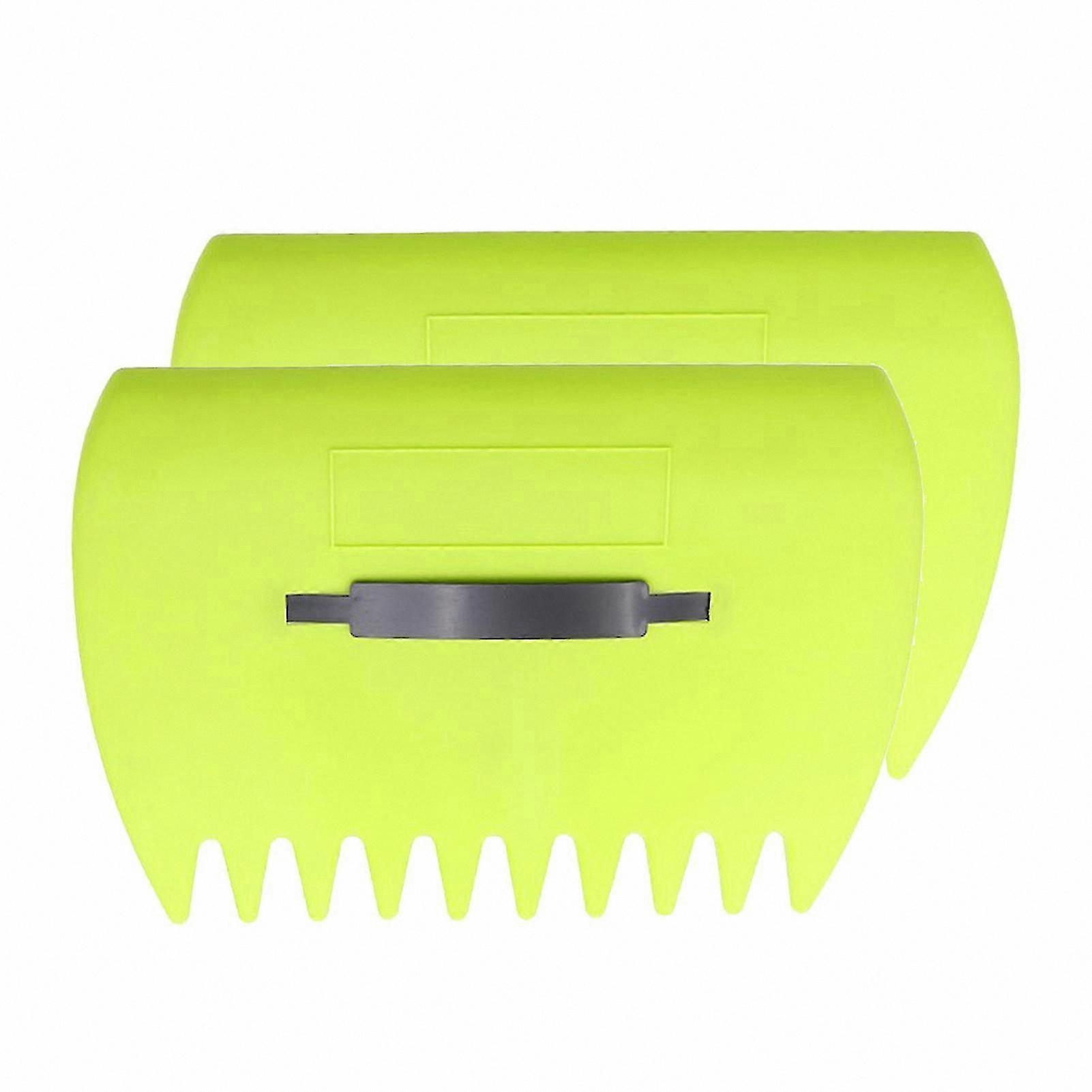 Garden Leaf Rake with Claws Ergonomic Handle for Efficient Cleanup Tool