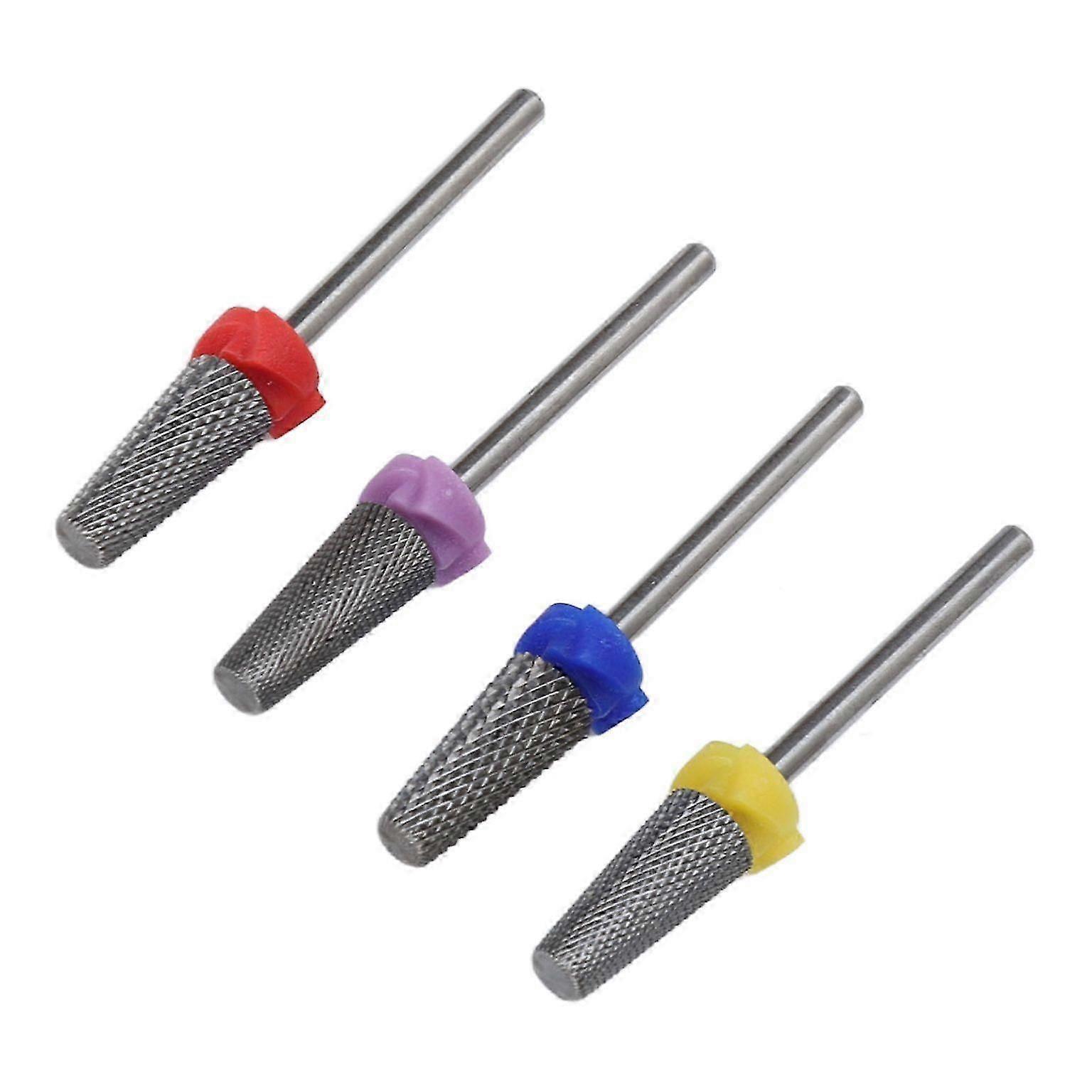 4pcs Tungsten Nail & Pedicure Drill Bits Set - Manicure Tools
