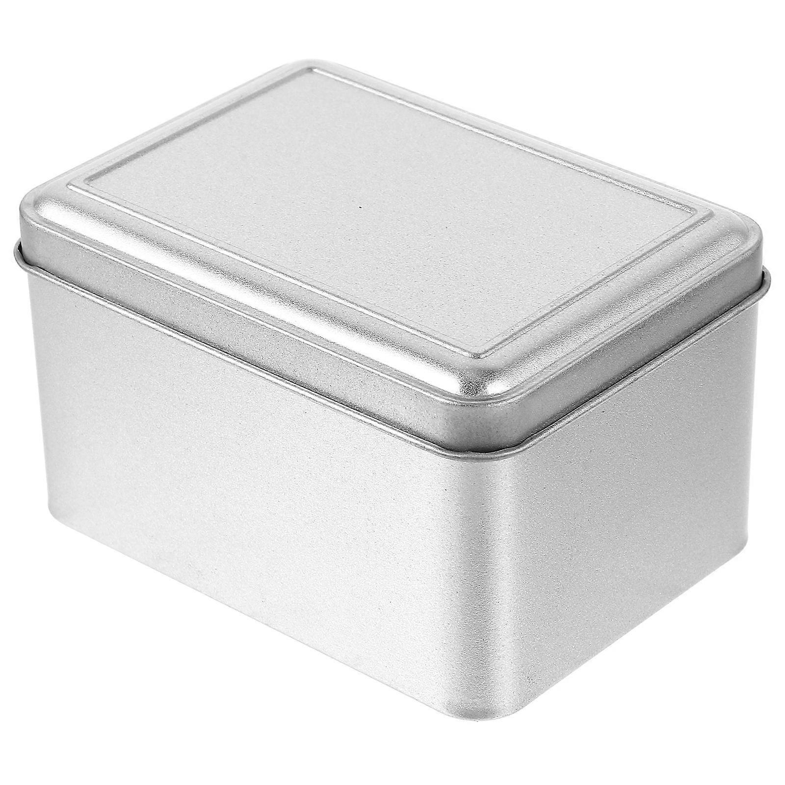 Storage Jar For Loose Leaf Tea With Simple Style Tinplate Construction 11X8.2X6.5CM Size 1Set