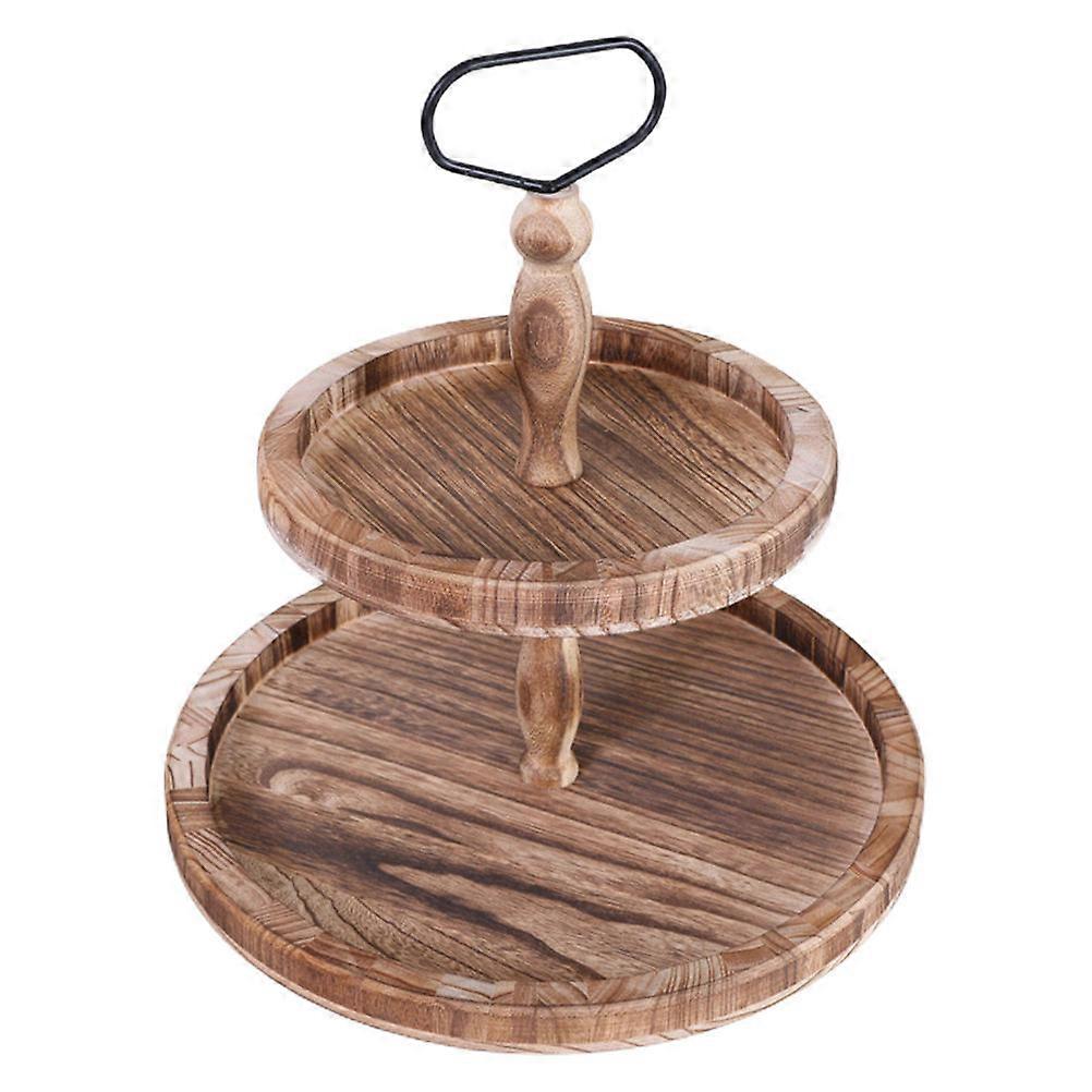 Food Storage Cake Display Holder With Two-Layer Structure 1Pack