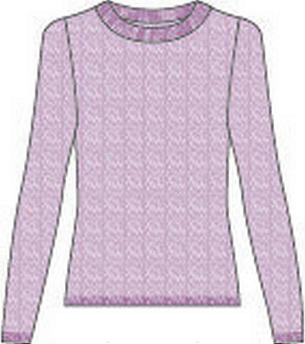 Falke Pure Cashmere Pullover mit Rundhalsausschnitt - Hellflieder