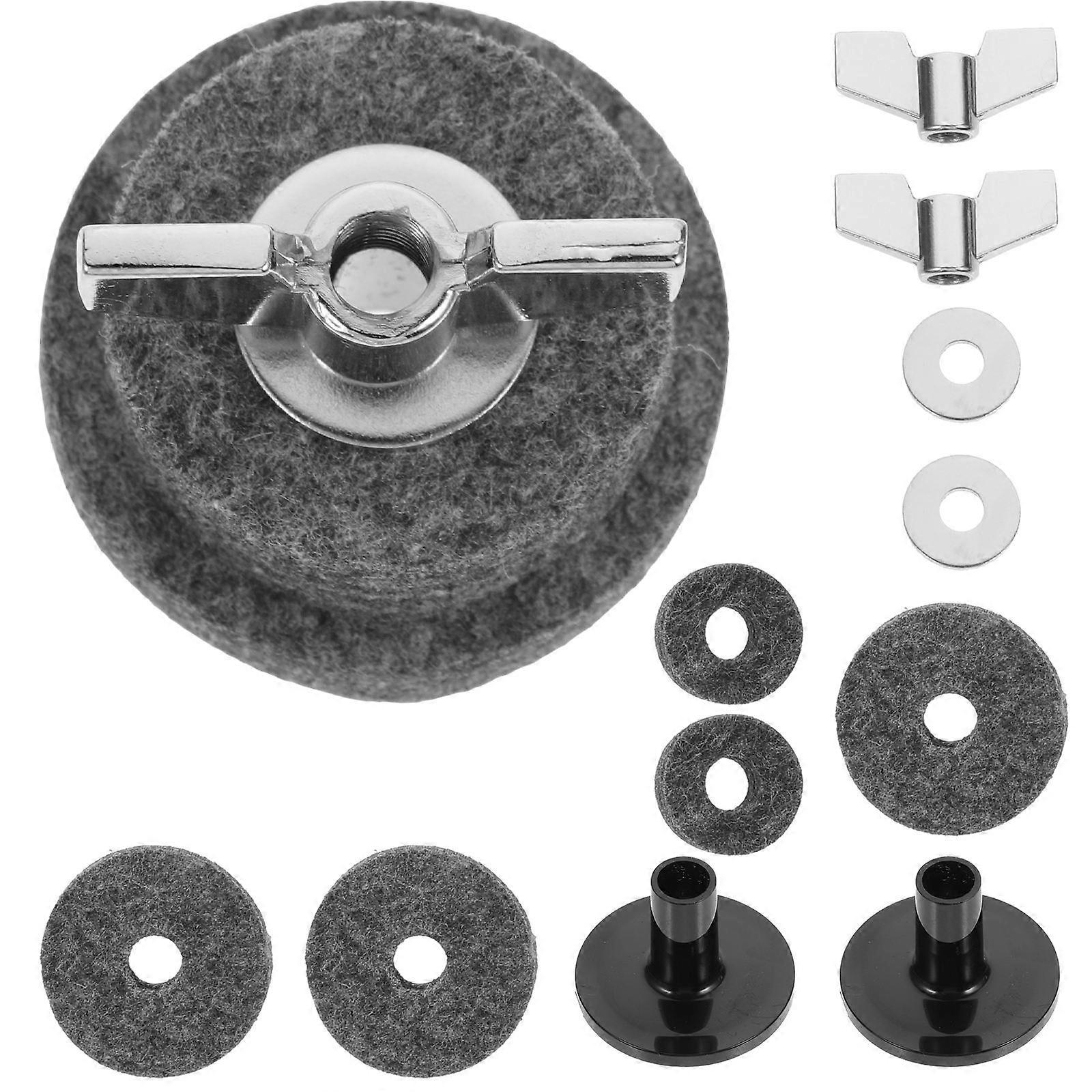 Non Slip Drum Cymbal Felt Pads for Drum Kits Protective Clutch Mats to Prevent Collision and Enhance Performance