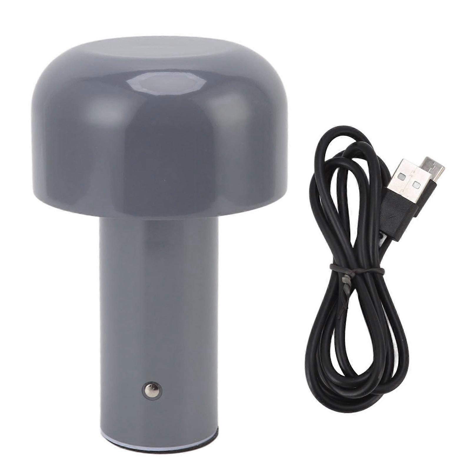 USB Mushroom Touch Control Mini Night Light with Adjustable Brightness 3 Color Temperature Dimmable