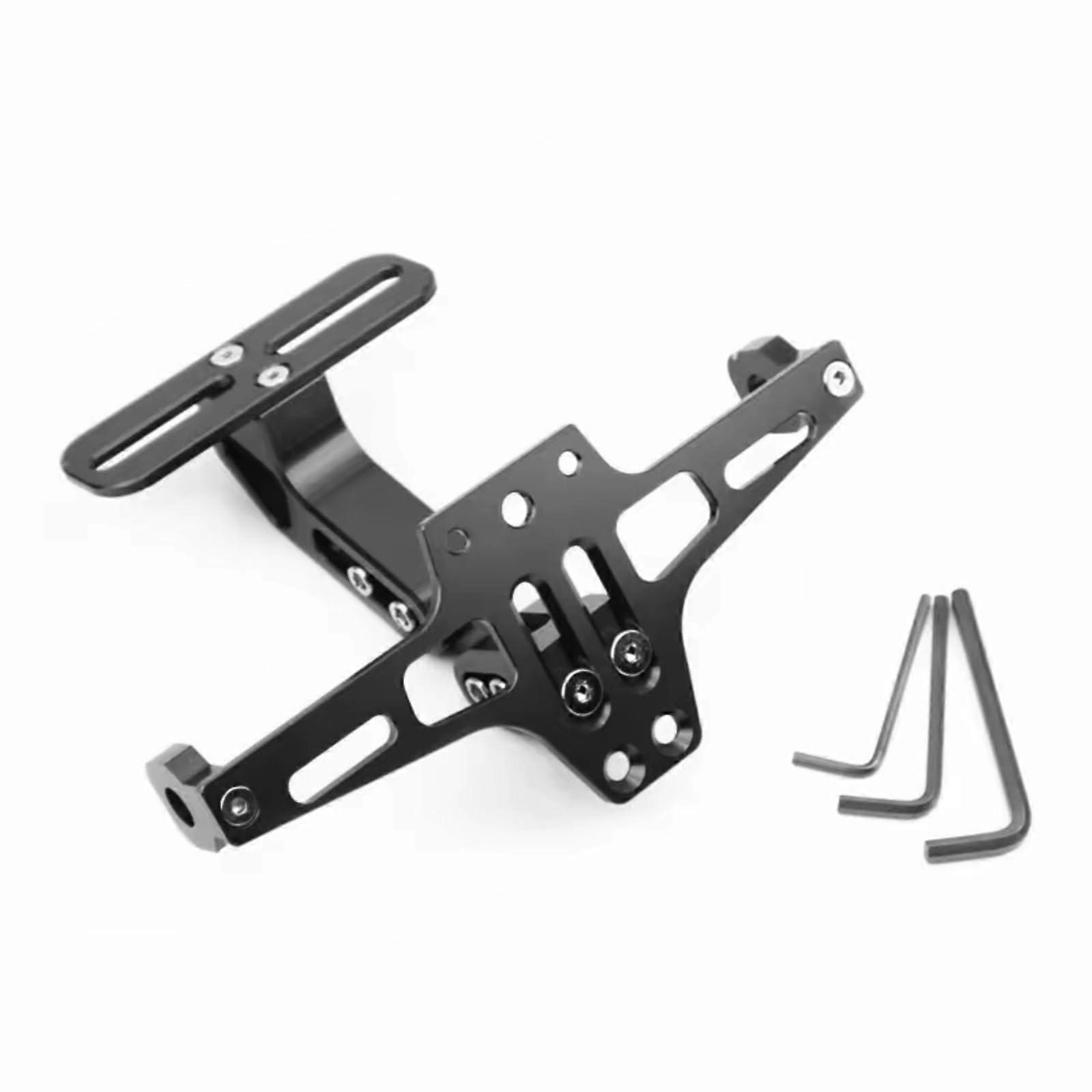 License Plate Frame Compatible With MT01 MT07 MT09 MT10 YZFR3 YZFR6 YZFR7 Motorcycle Number Plate Bracket Black