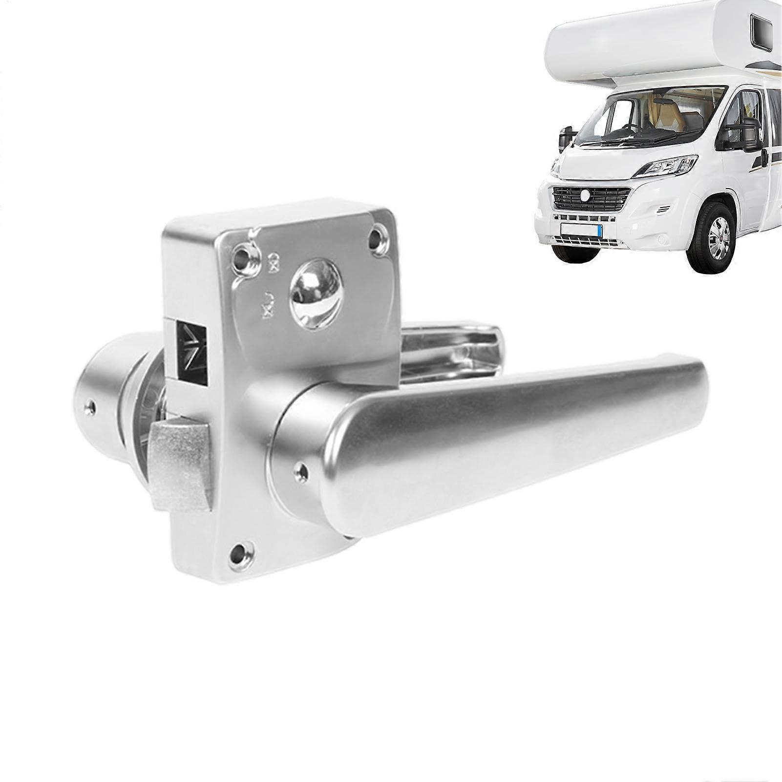 RV Interior Door Lock, RV Bathroom Latch Zinc Alloy with Copper Core | Rust-Resistant Entry Door Bolt for RV Toilets and Yachts