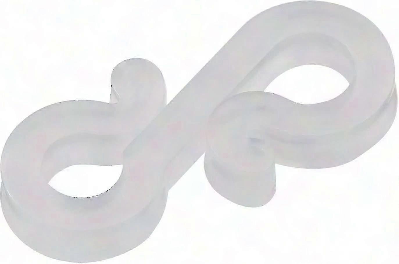 Weatherproof Plastic S-Shaped Small Light Hooks for Outdoor Decorative String Lights - 48 Pack