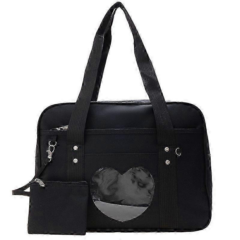 إيتا حقيبة القلب اليابانية حقيبة المدرسة أنيمي كبيرة حقيبة الكتف كاواي حقيبة يد للنساء