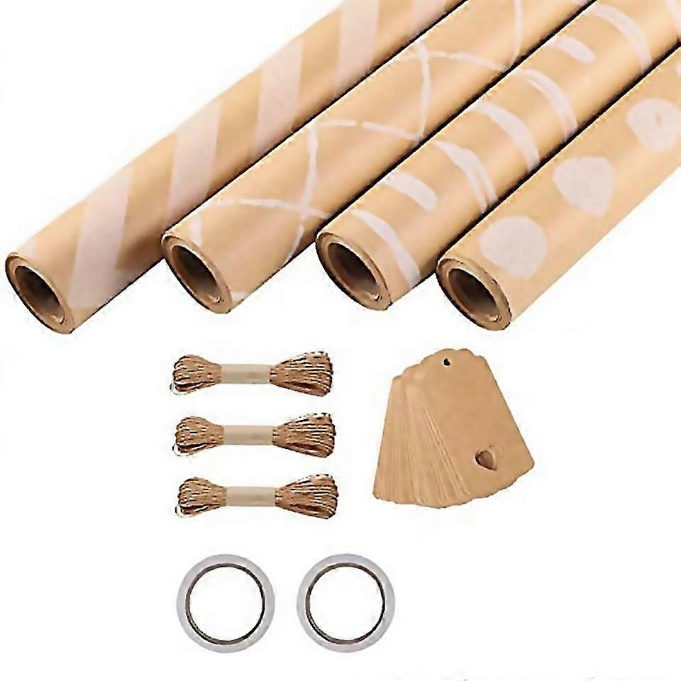 For 4 roll wrapping paper 43 x 300 cmroll wrapping paper set