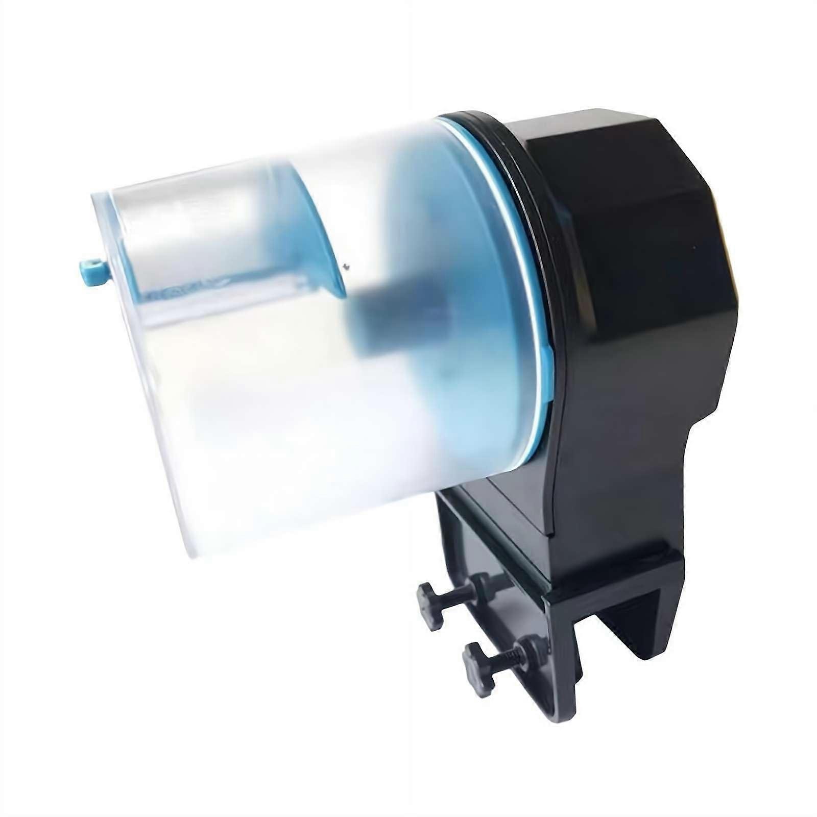 Automatic Fish Feeder with Timer, Battery Powered for Guppies Betta Fish 13.5x11.7cm Blue