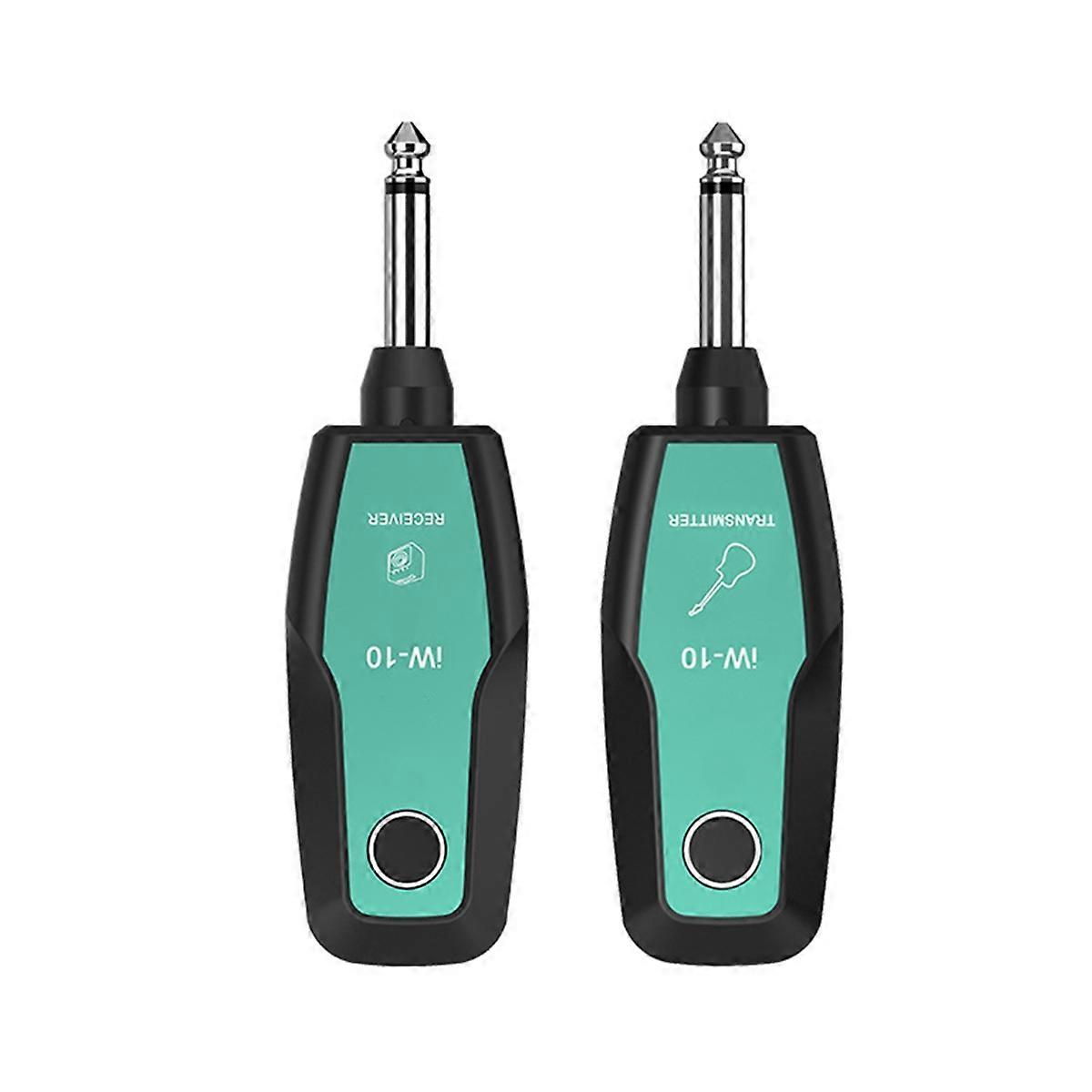 Electric Blowpipe Electric Guitar Wireless Transceiver Bass Speaker Audio Connector Green