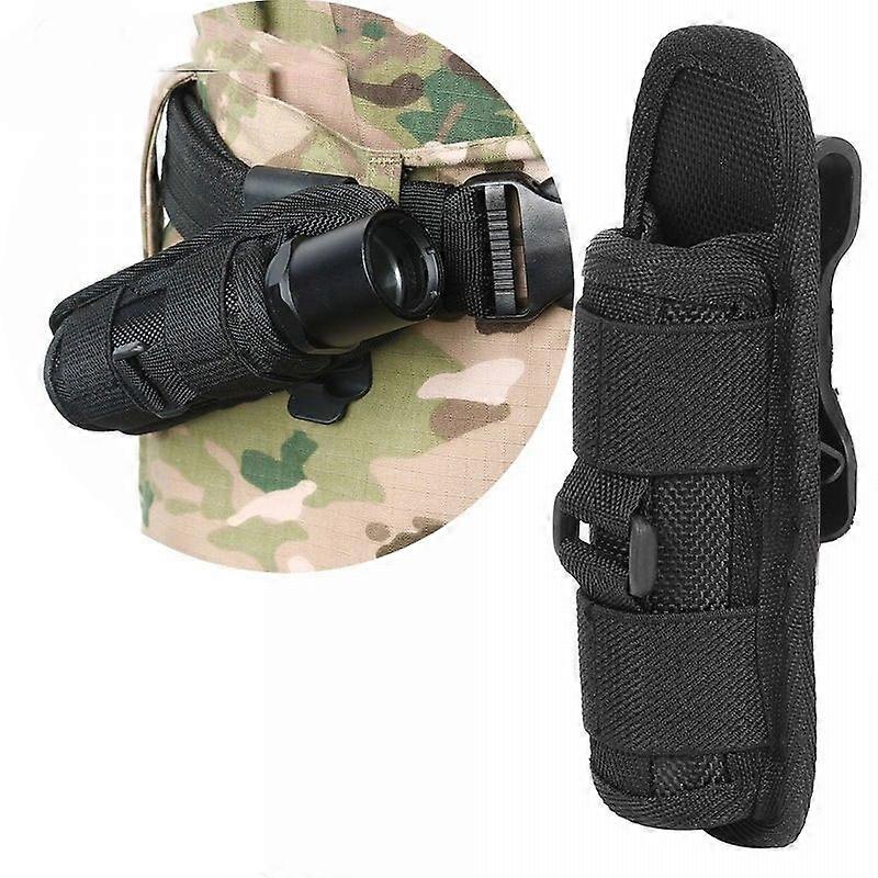 Flashlight Pouch Holster Carry Case Durable Holder 360 Degrees Rotation Portable