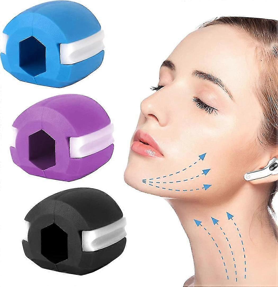 Jawline Exerciser, 3pcs Jaw Face And Neck Exerciser, Jawline Training Thin Face Fitness Ball Define Your Jawline