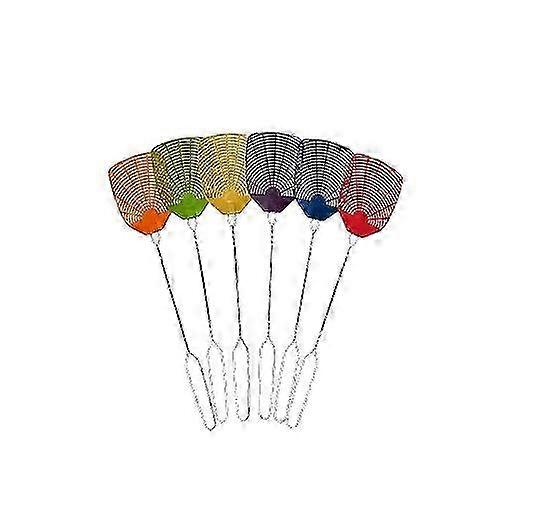 Extra Long Fly Swatters 6pcs for Indoor and Outdoor Use