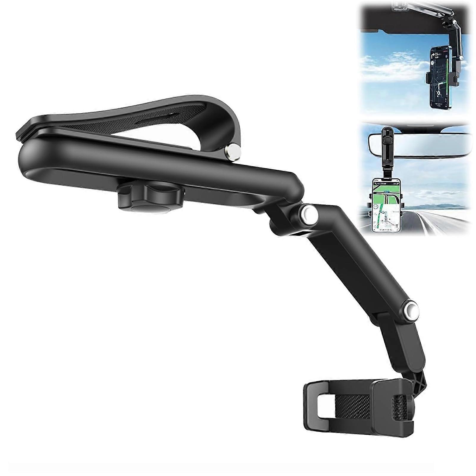 Yoyoway 360 Car Phone Holder, Rotatable And Retractable, Black
