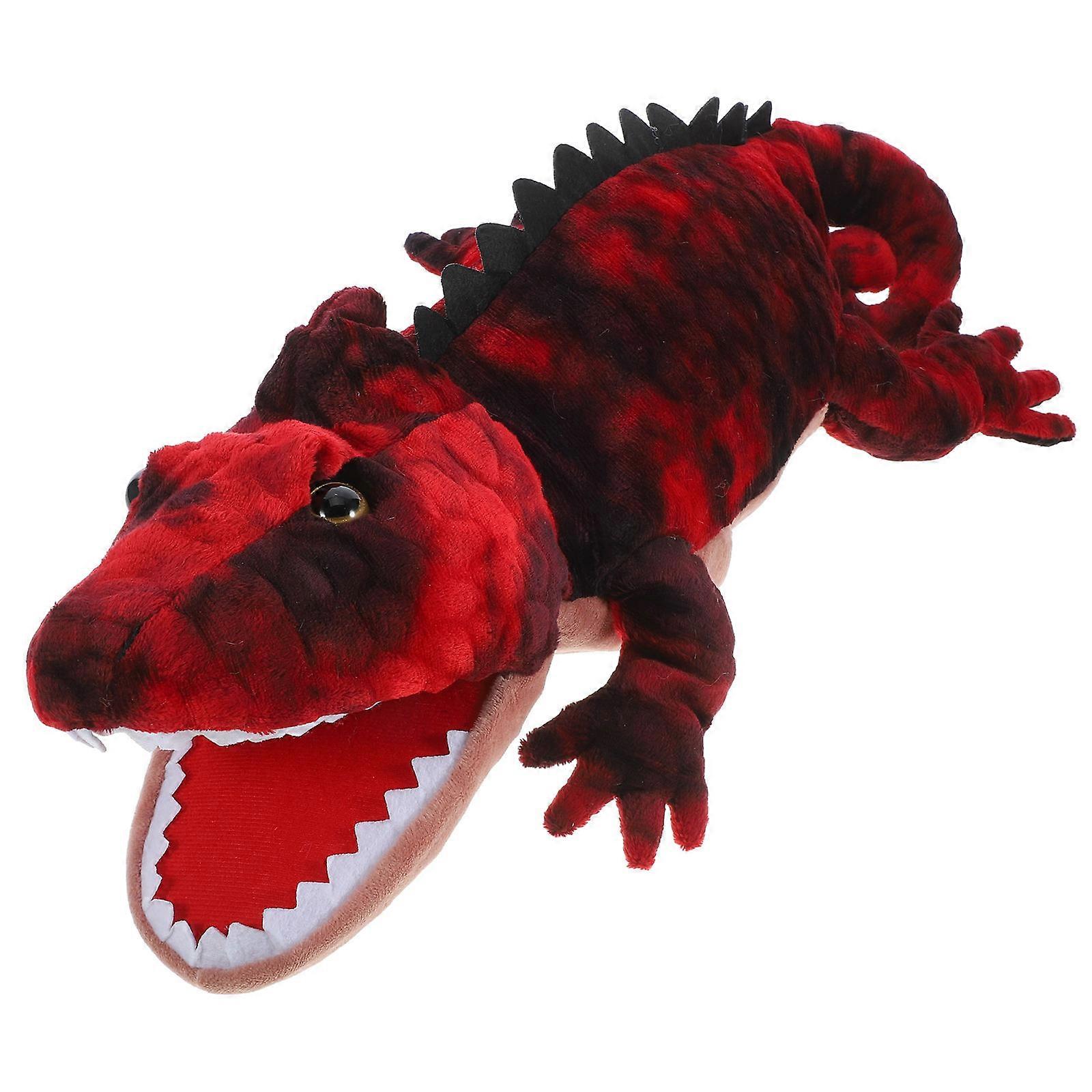 Soft Plush Hand Puppet Lizard for Interactive Storytelling & Pretend Play – Enhances Social Skills & Fine Motor Coordination