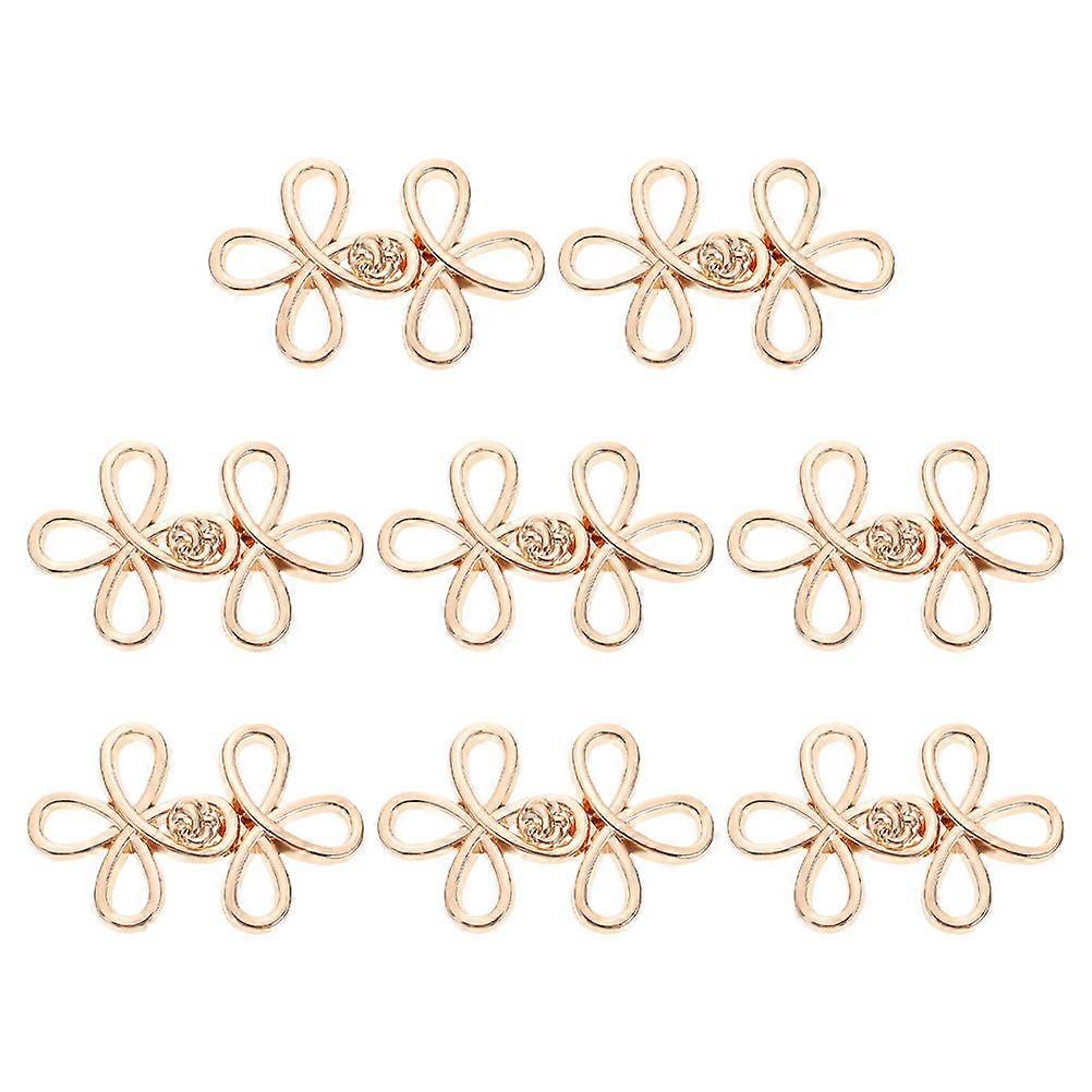 Toggle Clasp Golden Color Rectangular Decoration 8Pairs For Girls Special Occasions