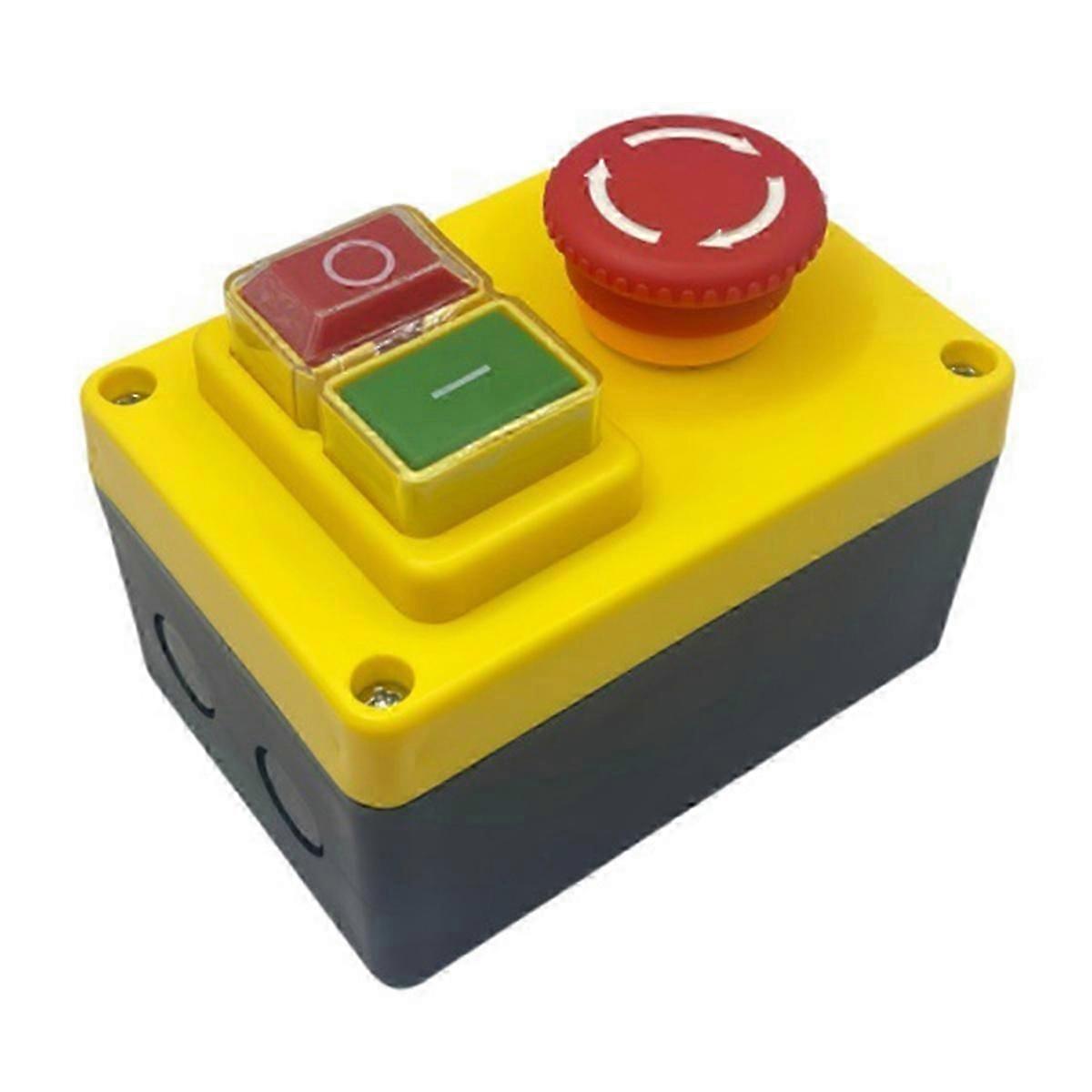 KJD17D 250V 16A Electromagnetic Push Button Switch Emergency Stop Switches for Electric Tools & Machine Tool Equipment