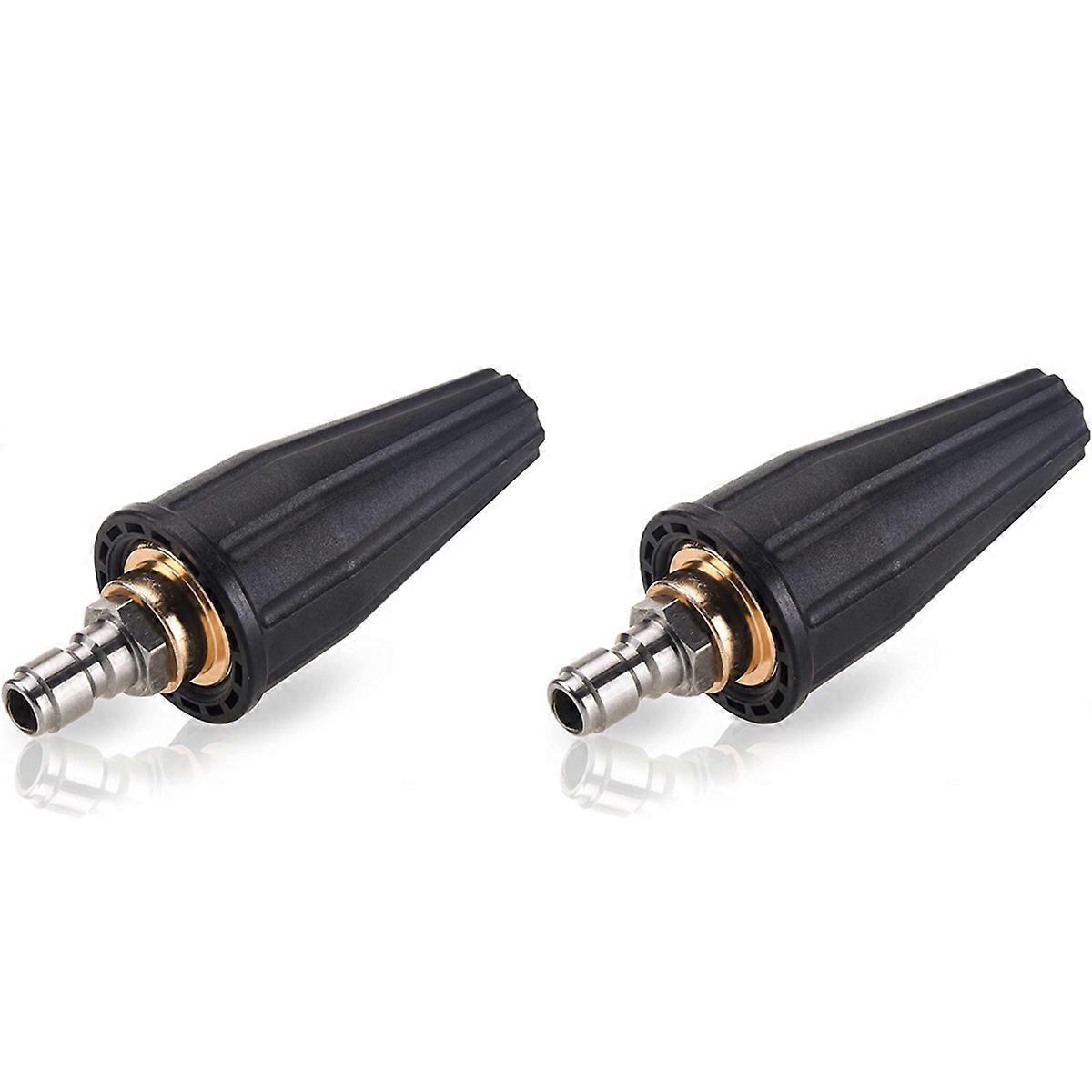 2X Pressure Washer Tips Turbo Nozzle, Rotating Pressure Washer Nozzle with 1/4 Inch Quick Connect 20