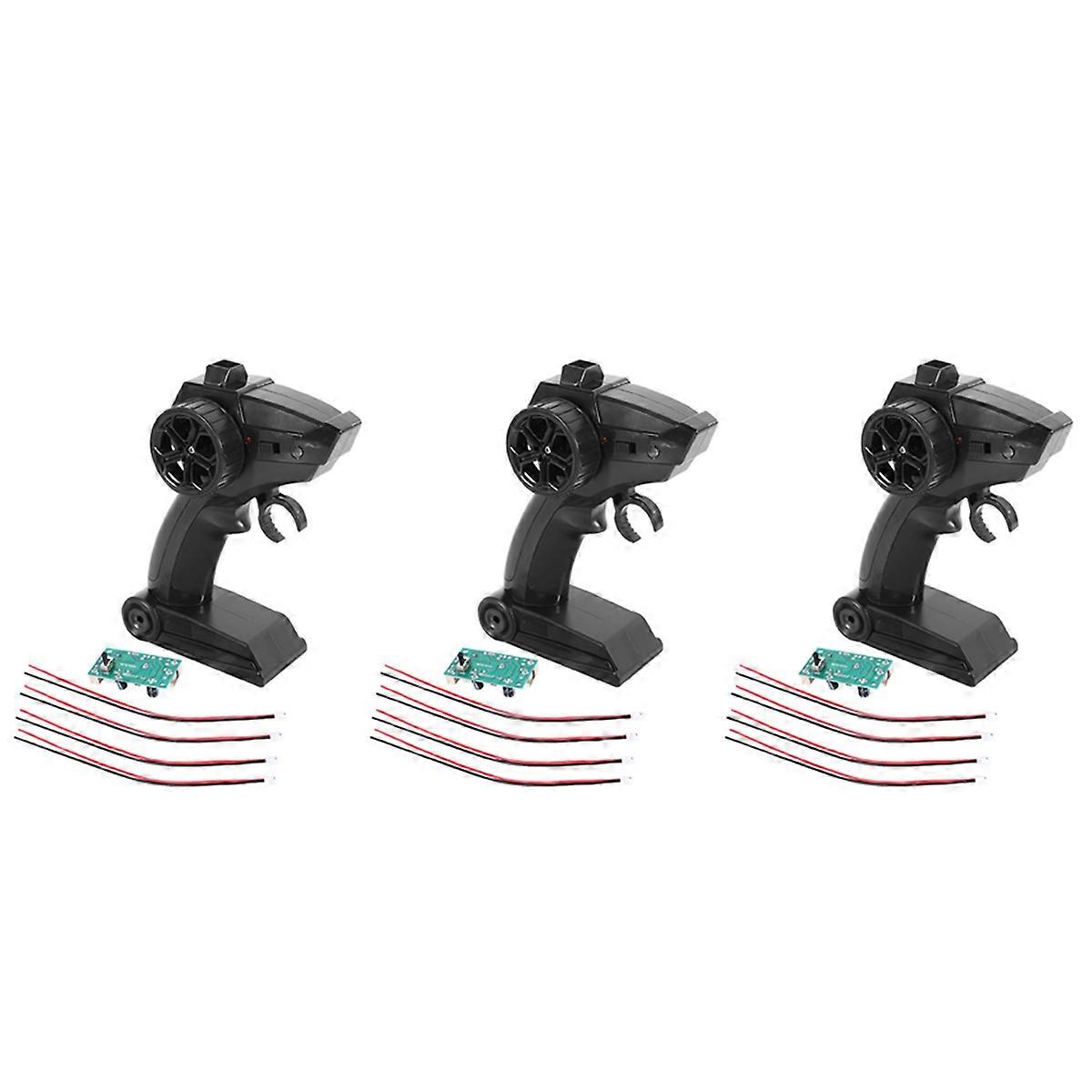 3X 2.4G 4 Channels Wireless RC Transmitter Receiver Radio Remote Controller Transmitter with Receive