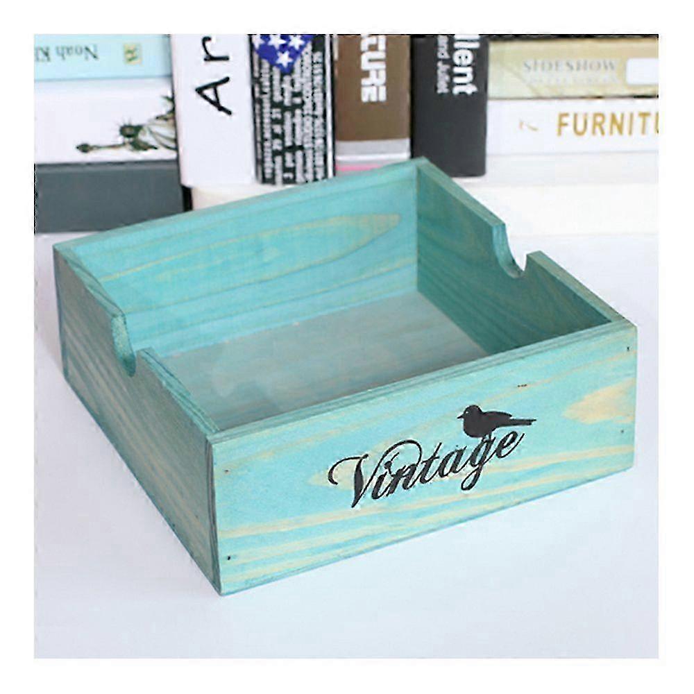zakka Cosmetics Vintage Wooden Storage Box Tabe Organizer Box
