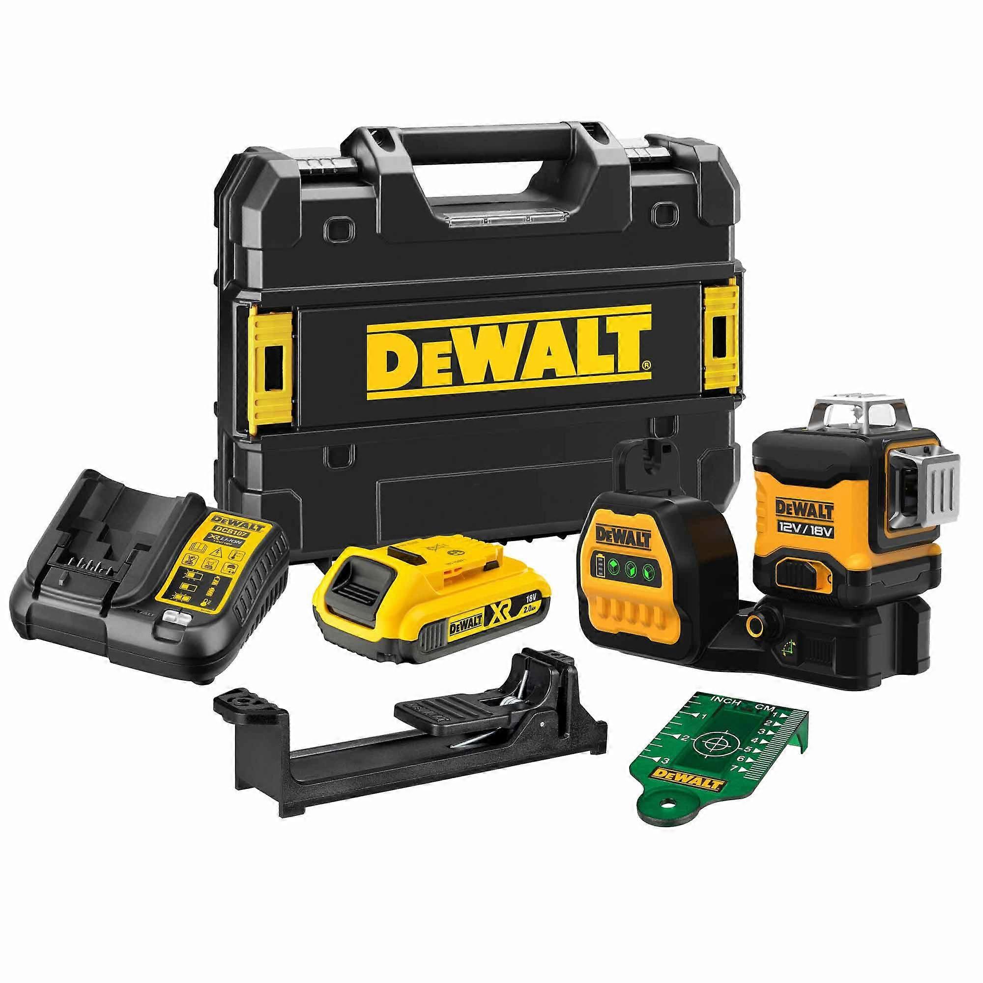 Dewalt DCE089D1G18-GB 18V 360 Degree Multi Line Laser Kit