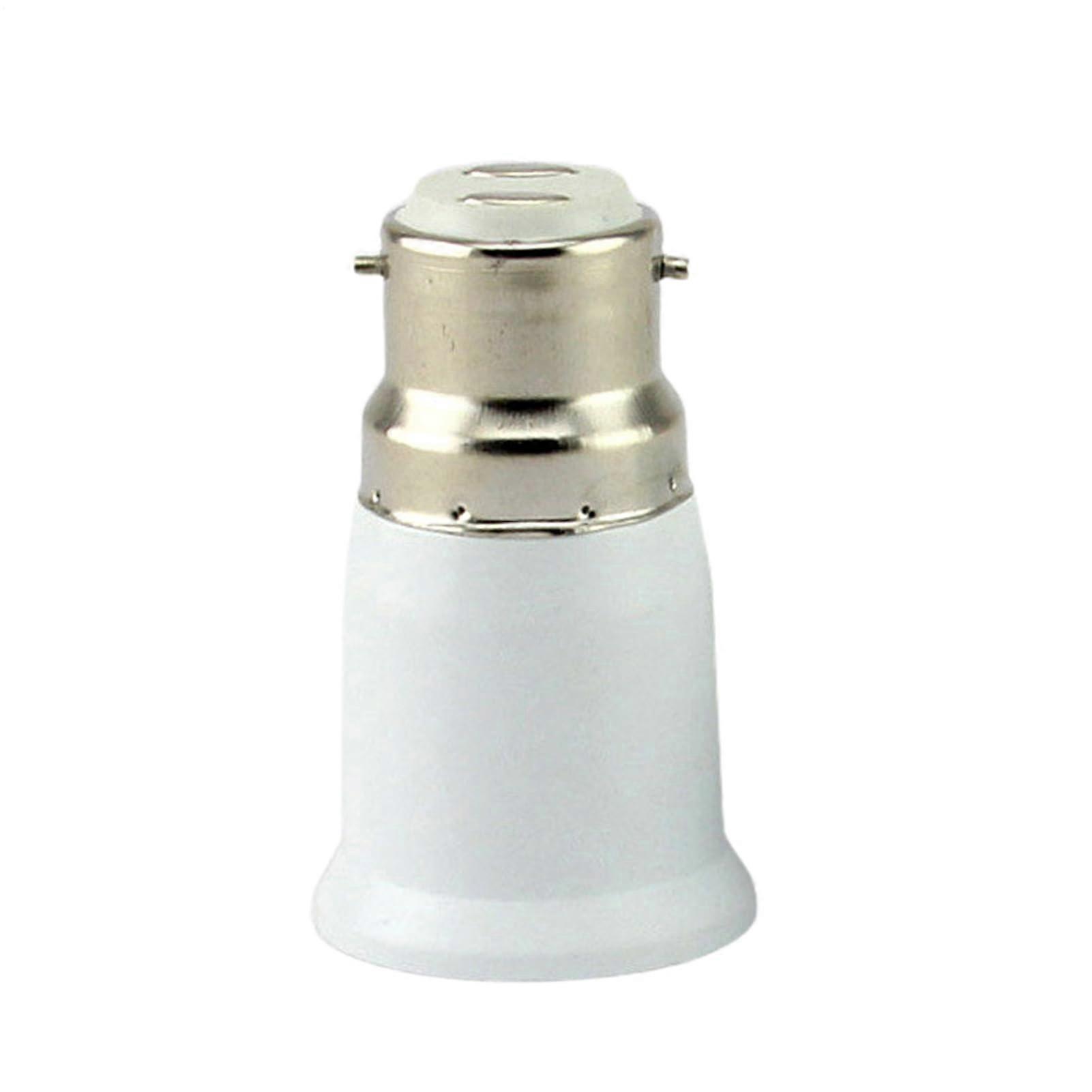 B22 to E27 Light Bulb Socket Adapter 3 Pack 100V-250V Bayonet to Screw Base Converter for LED and Incandescent Bulbs White