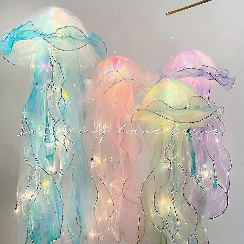 Jellyfish Lamp, Portable Flower Lamp, Jellyfish Lantern, Girl Room ...