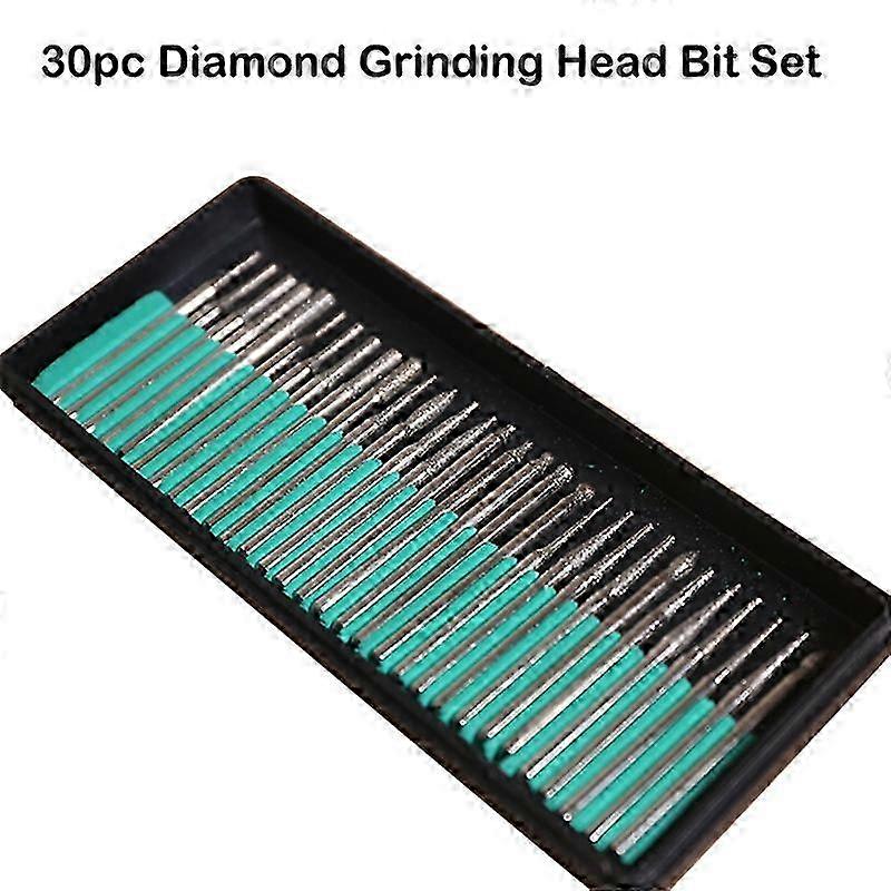 2025 30PCS Diamond Grinding Head Burr Bit Set for Repairing Modeling Lapidary Use