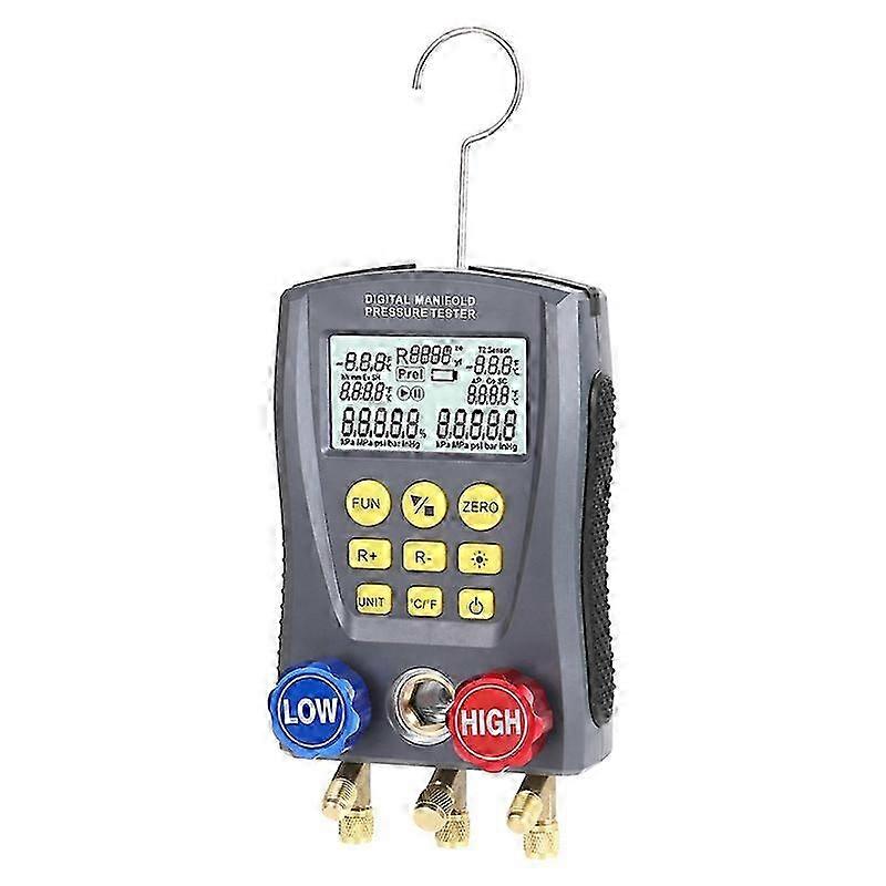 Digital Vacuum Pressure Manifold Tester for HVAC Temperature Testing