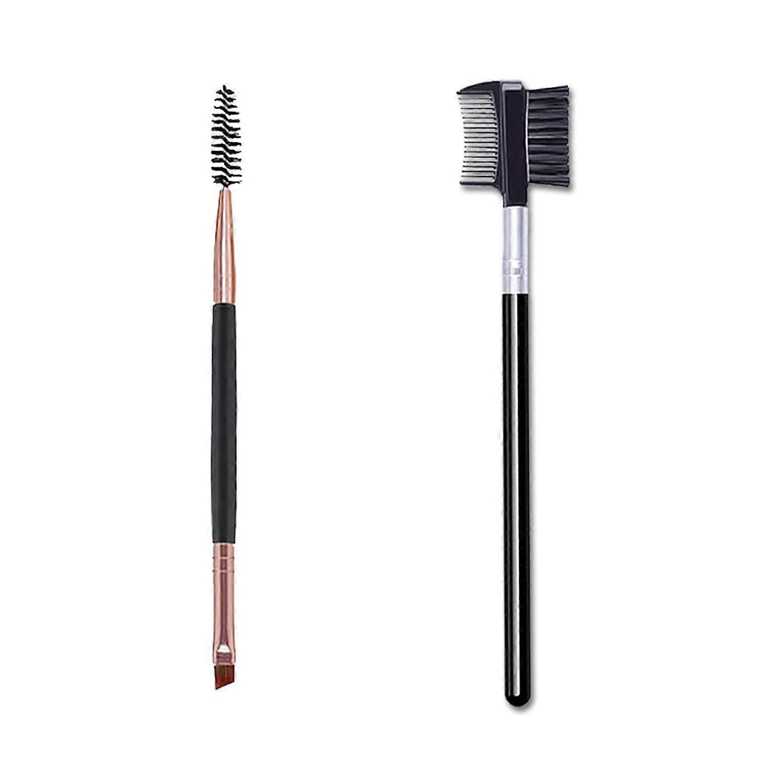 Brush and comb eyelash comb brush eyebrow brush angled
