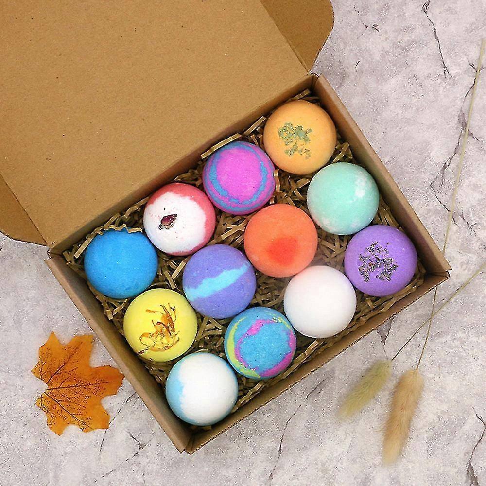 Organic Bath Bombs, 12pcs Bath Gift Set With Pure Natural