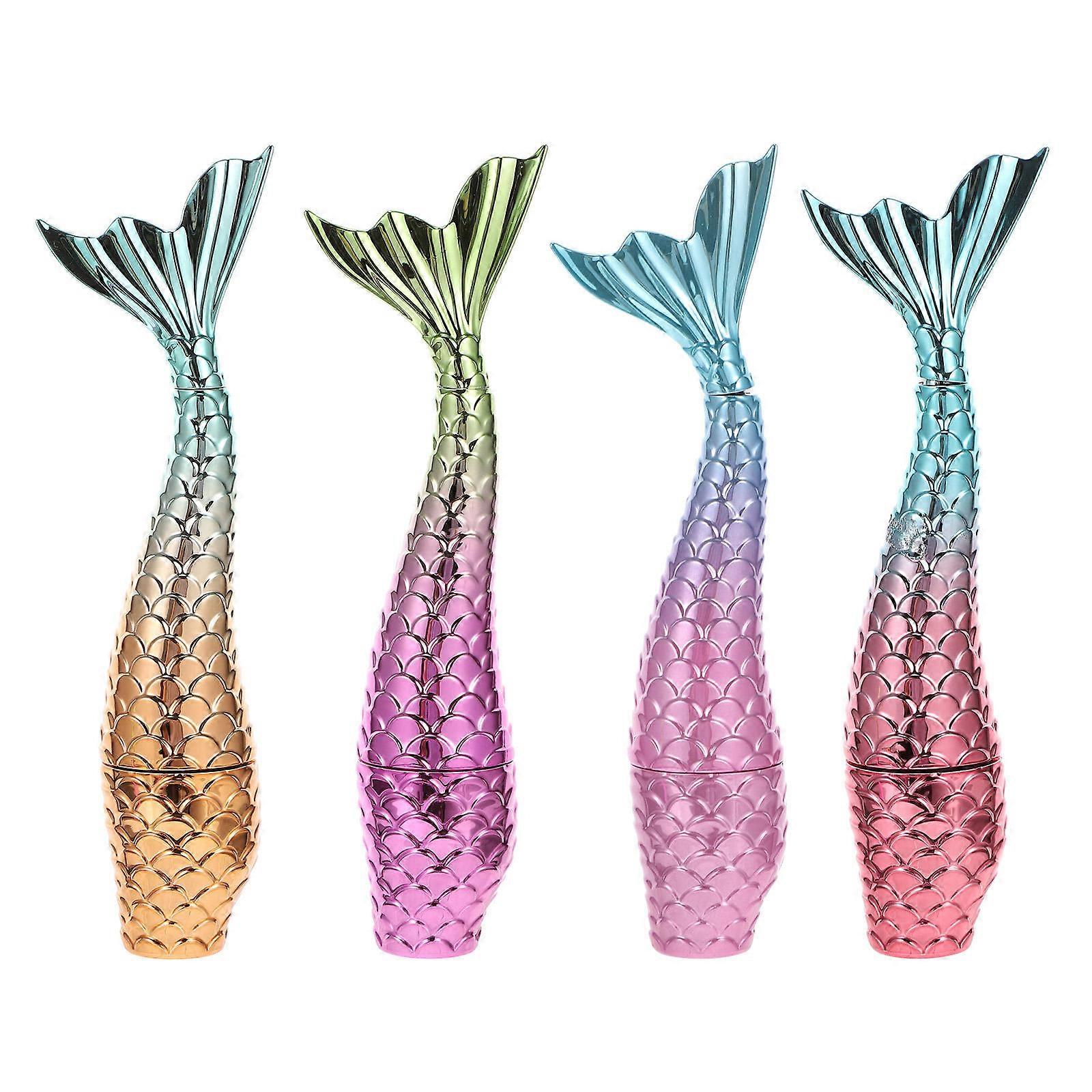 Eye Liner Pen DIY Lip Gloss Tube Lip Balm Container 4Pcs Assorted Color