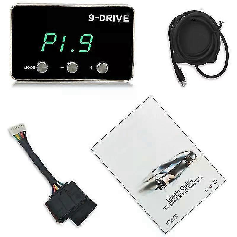 Electronic Throttle Controller 9 MODE Pedal Accelerator Fuel-Efficient Suitable for  Jeep Wrangler JK Dodge Challenger RAM 1500
