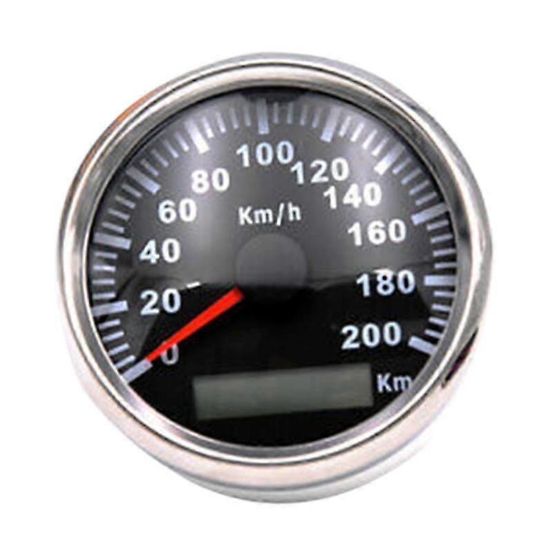 Universal 85mm GPS Speedometer with Red Backlight and Odometer Function for Cars
