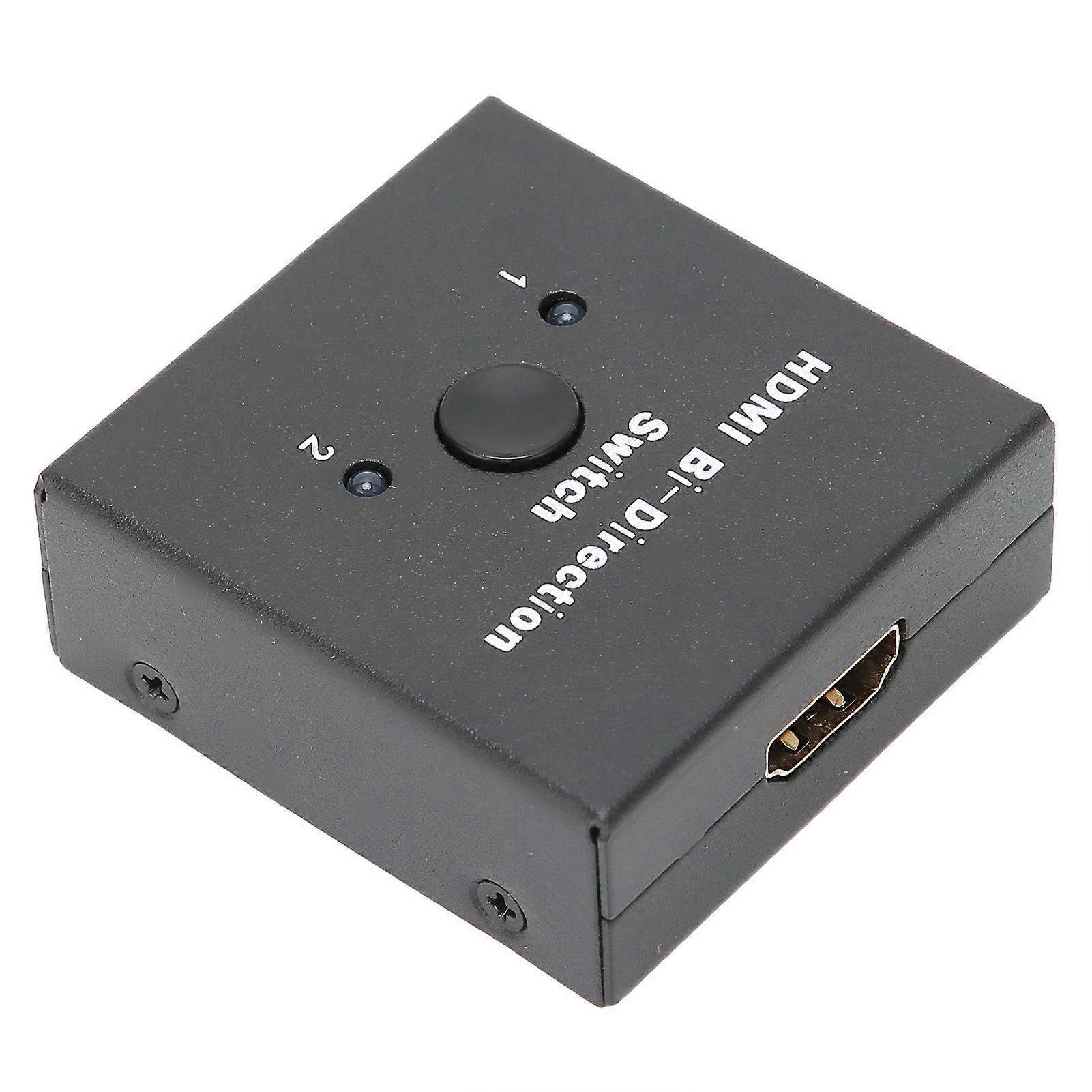 NK-Q3 HD Multimedia Interface Bi-Direction Switch 4K 2-Port Black