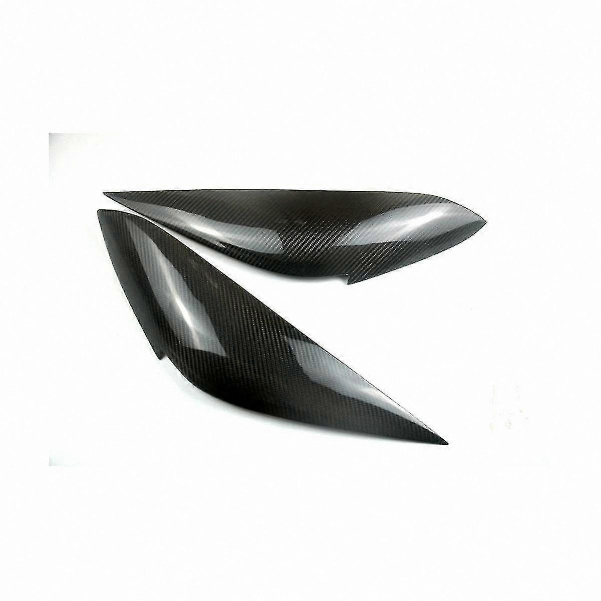 Carbon Fiber Style Headlight Eyebrow Trim Strip for Jazz 2021-2022 Models