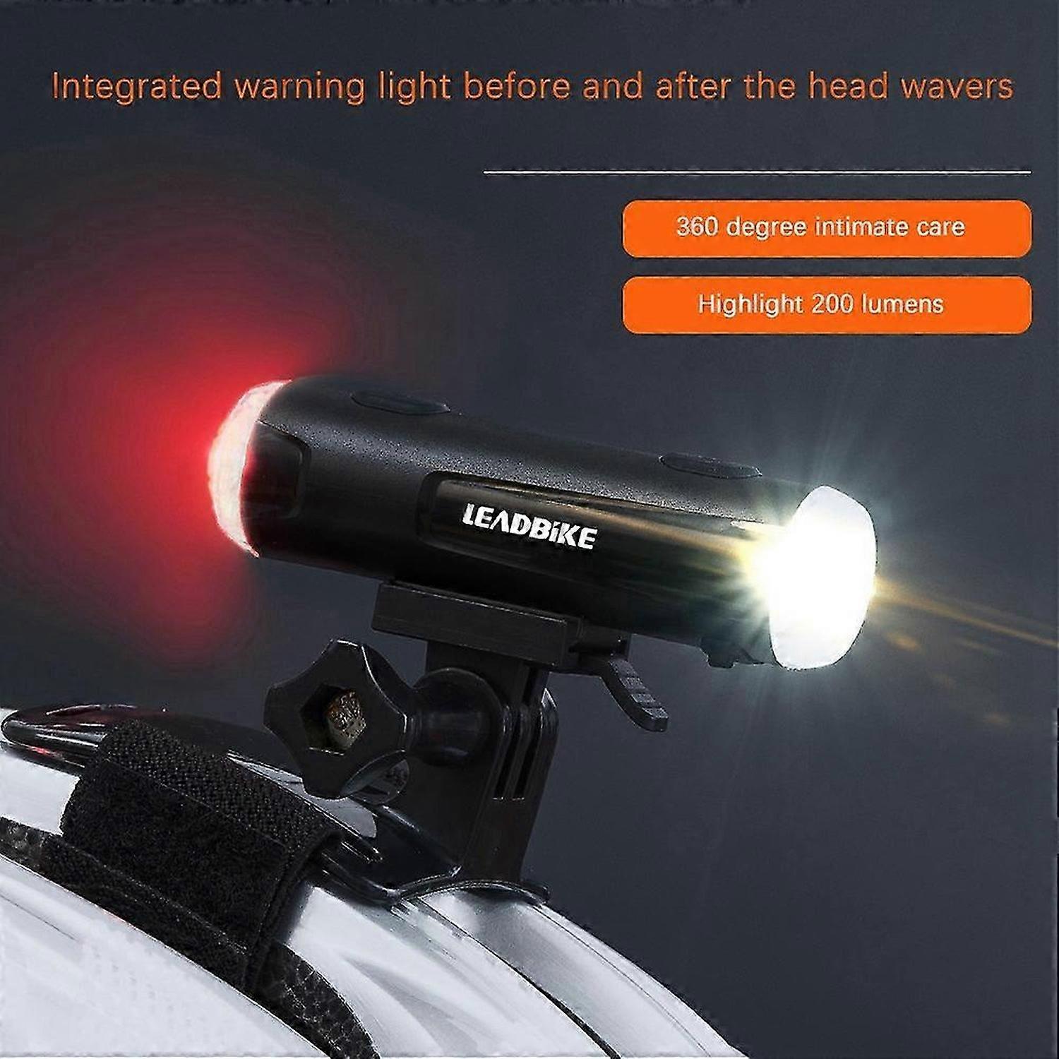 Bicycle Helmet Light Front Tail Light